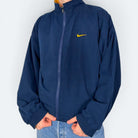 Nike Vintage Wendejacke Gelb Blau XL - Vinverse