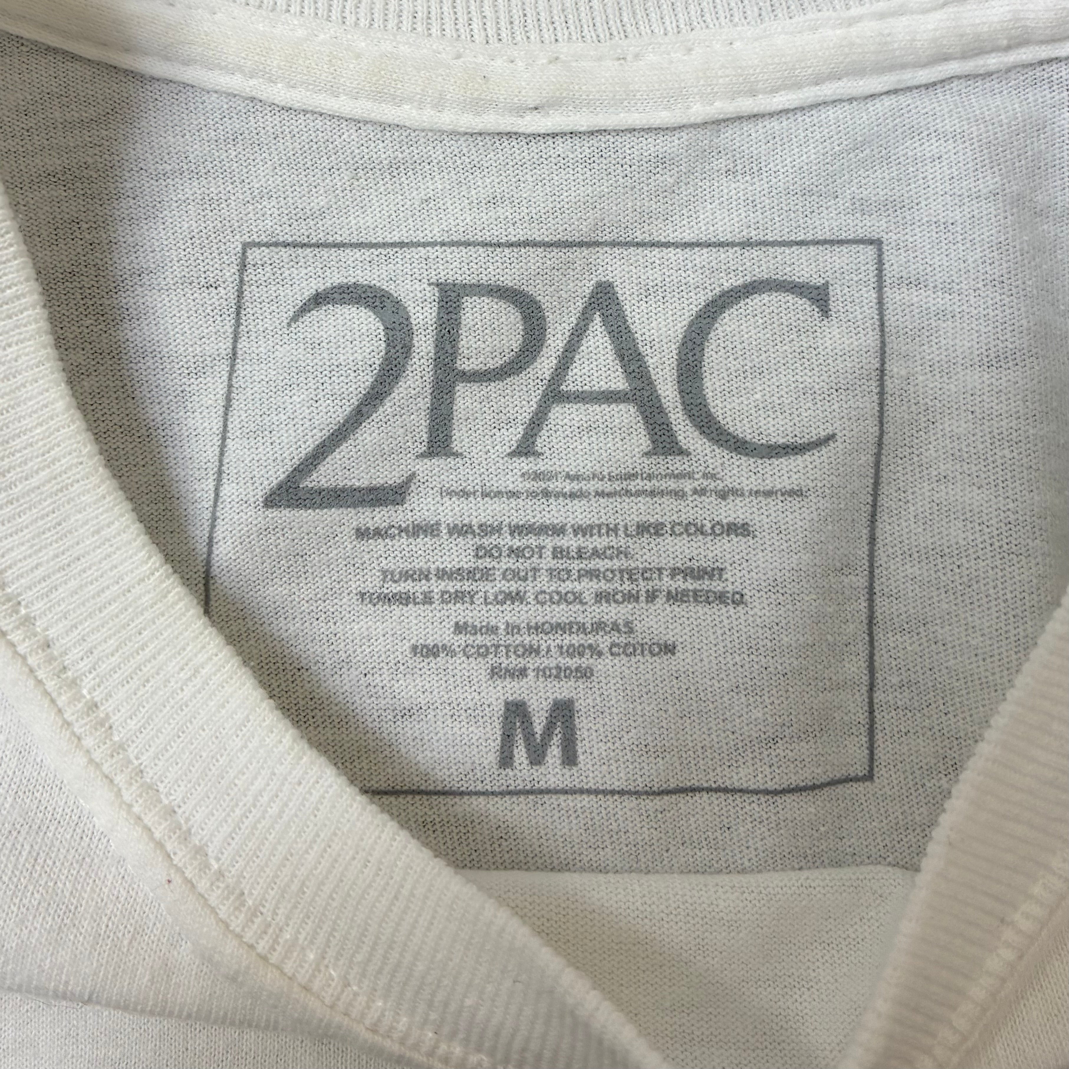 2Pac Print Shirt Weiß M - Vinverse