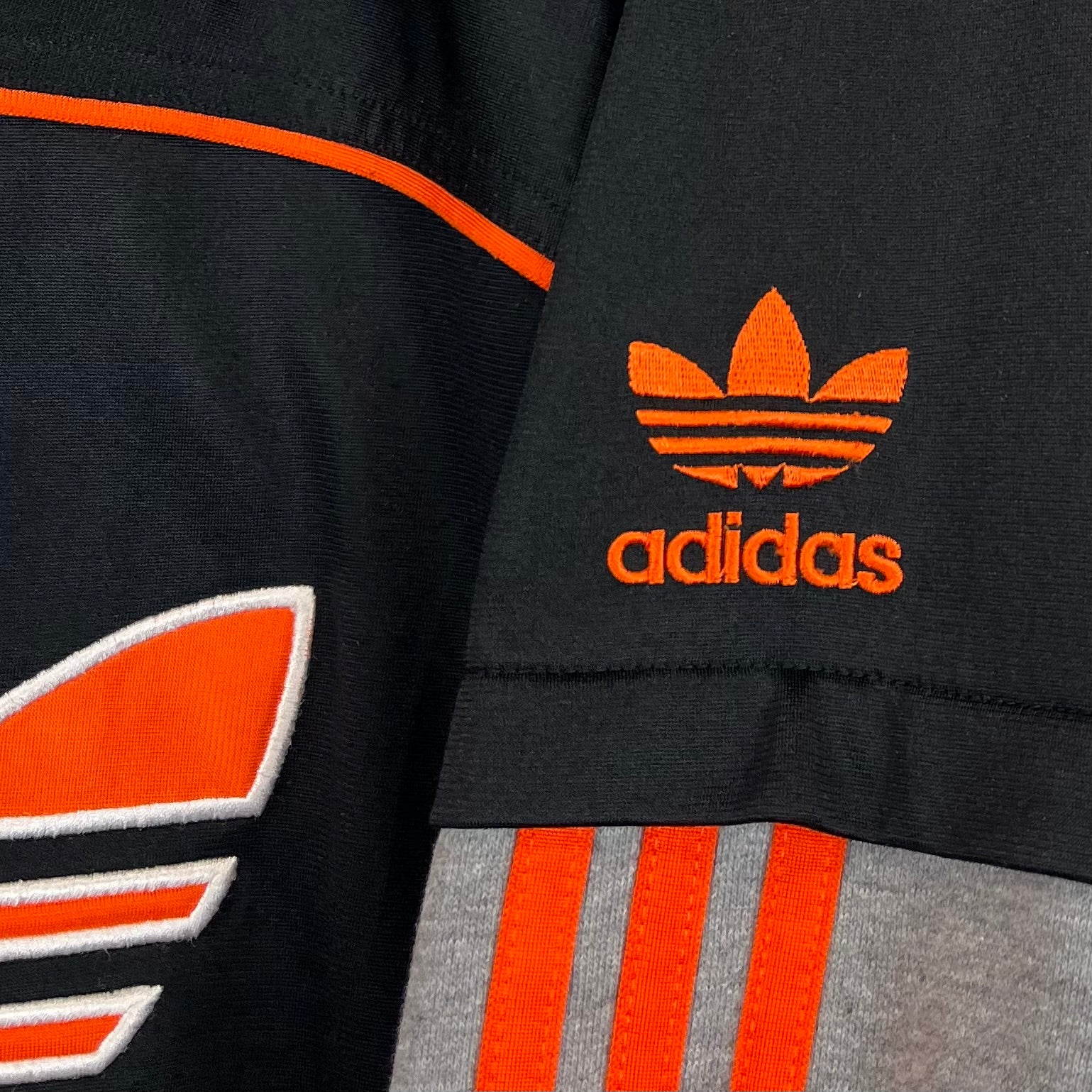 Adidas 80er Trainingsjacke Schwarz Big Logo M - Vinverse