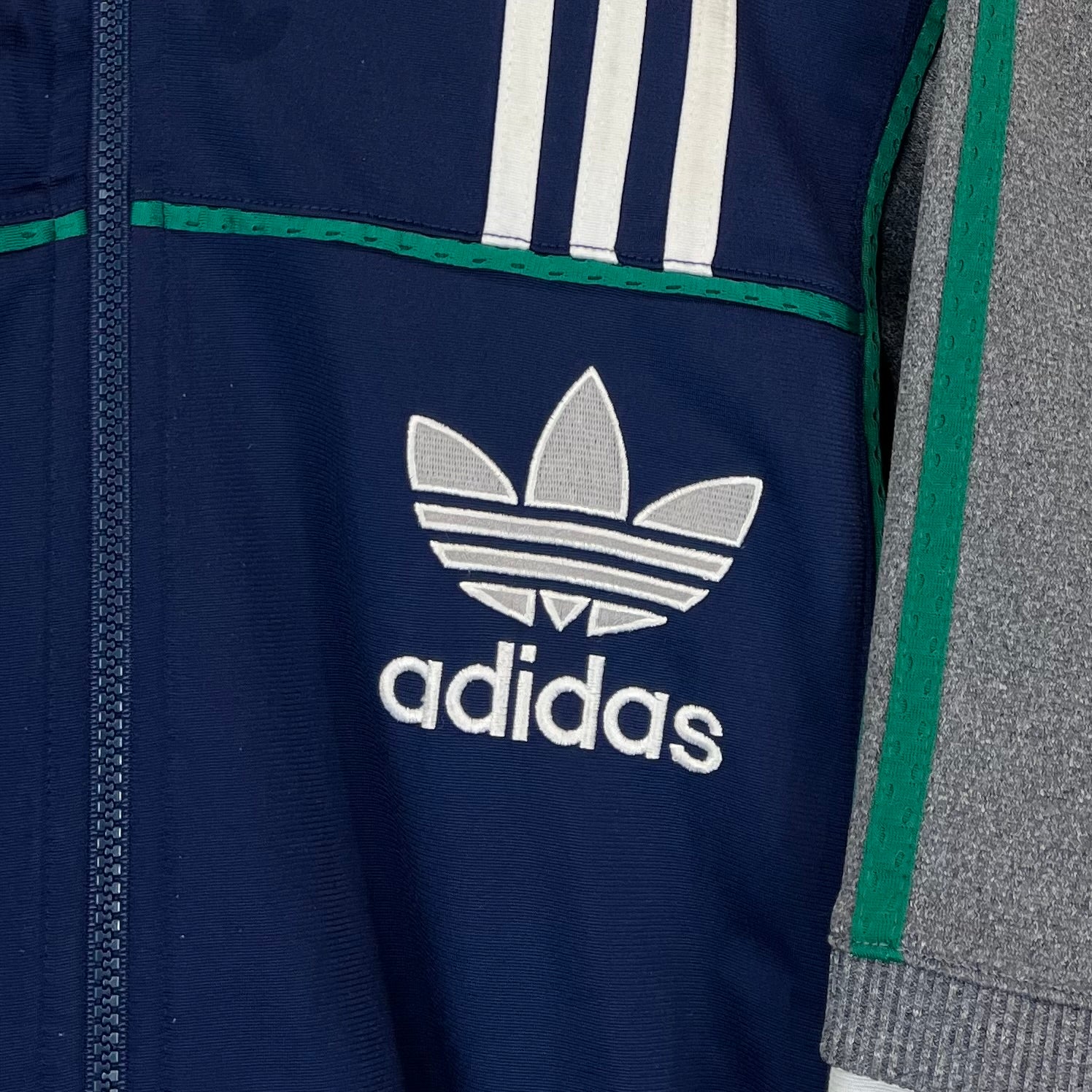 Adidas 90s Vintage Trainingsjacke Rückenstick Blau S - Vinverse