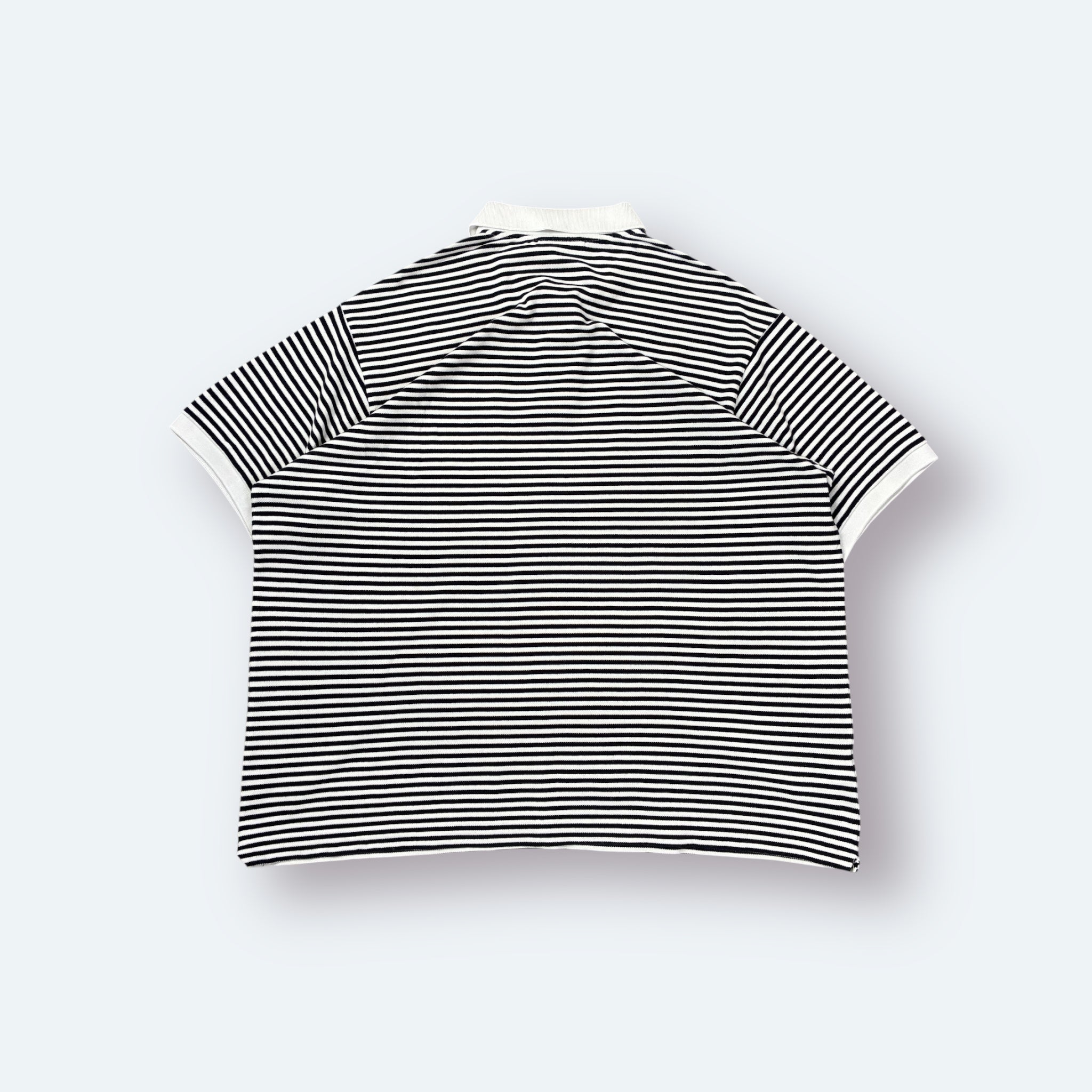 Lacoste Polo Shirt gestreift Weiß Blau 3XL - Vinverse