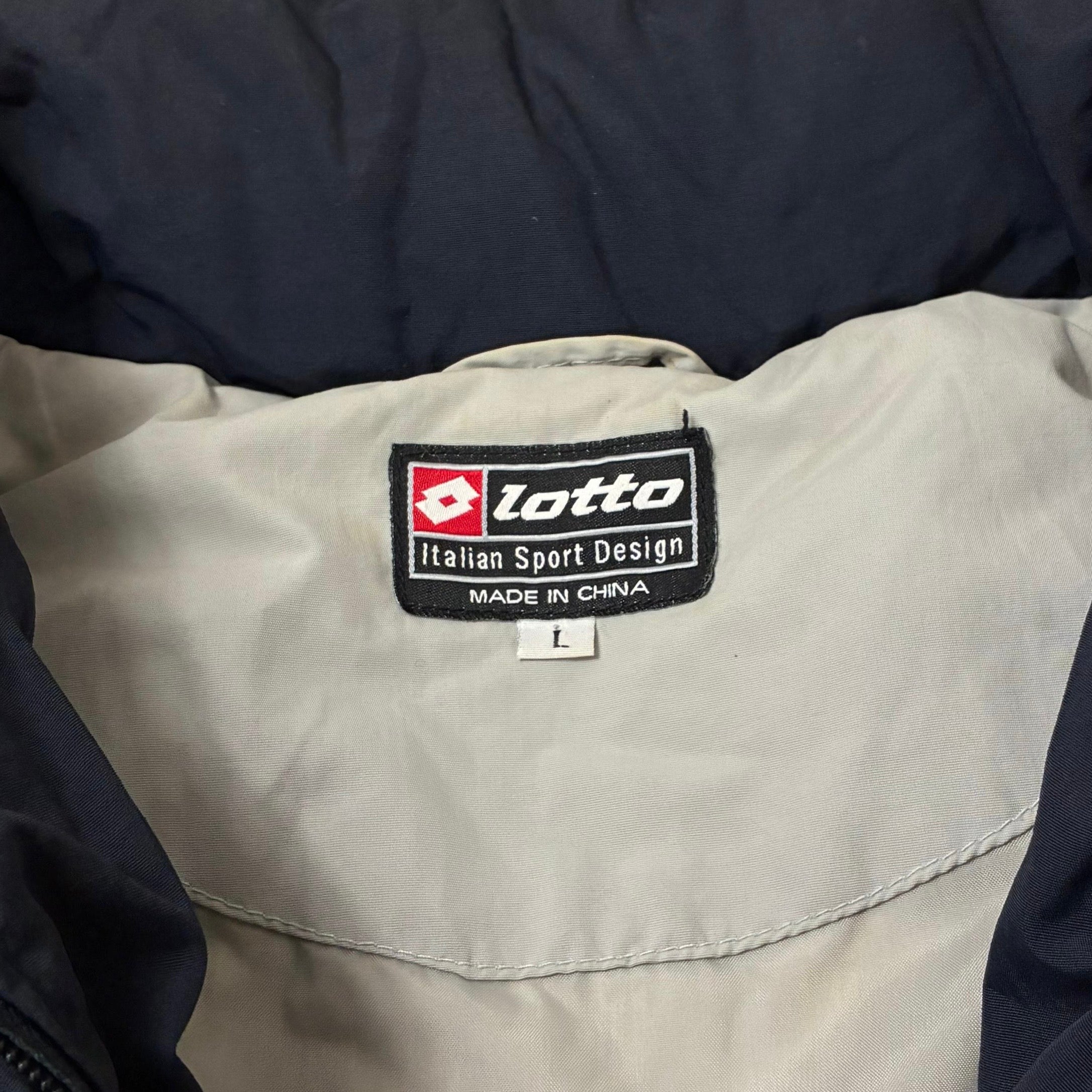 Lotto 2000s Y2K Daunen Puffer Jacke Marineblau L - Vinverse