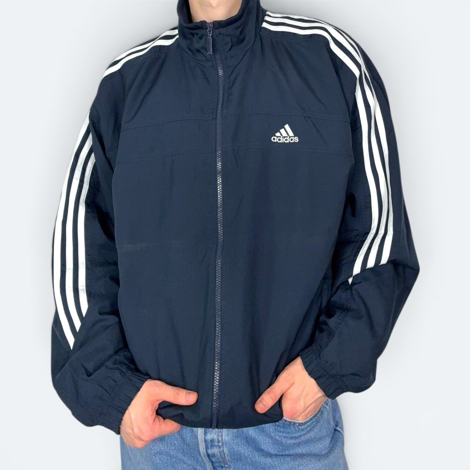 Adidas 2000s Trainingsjacke Schwarz L - Vinverse