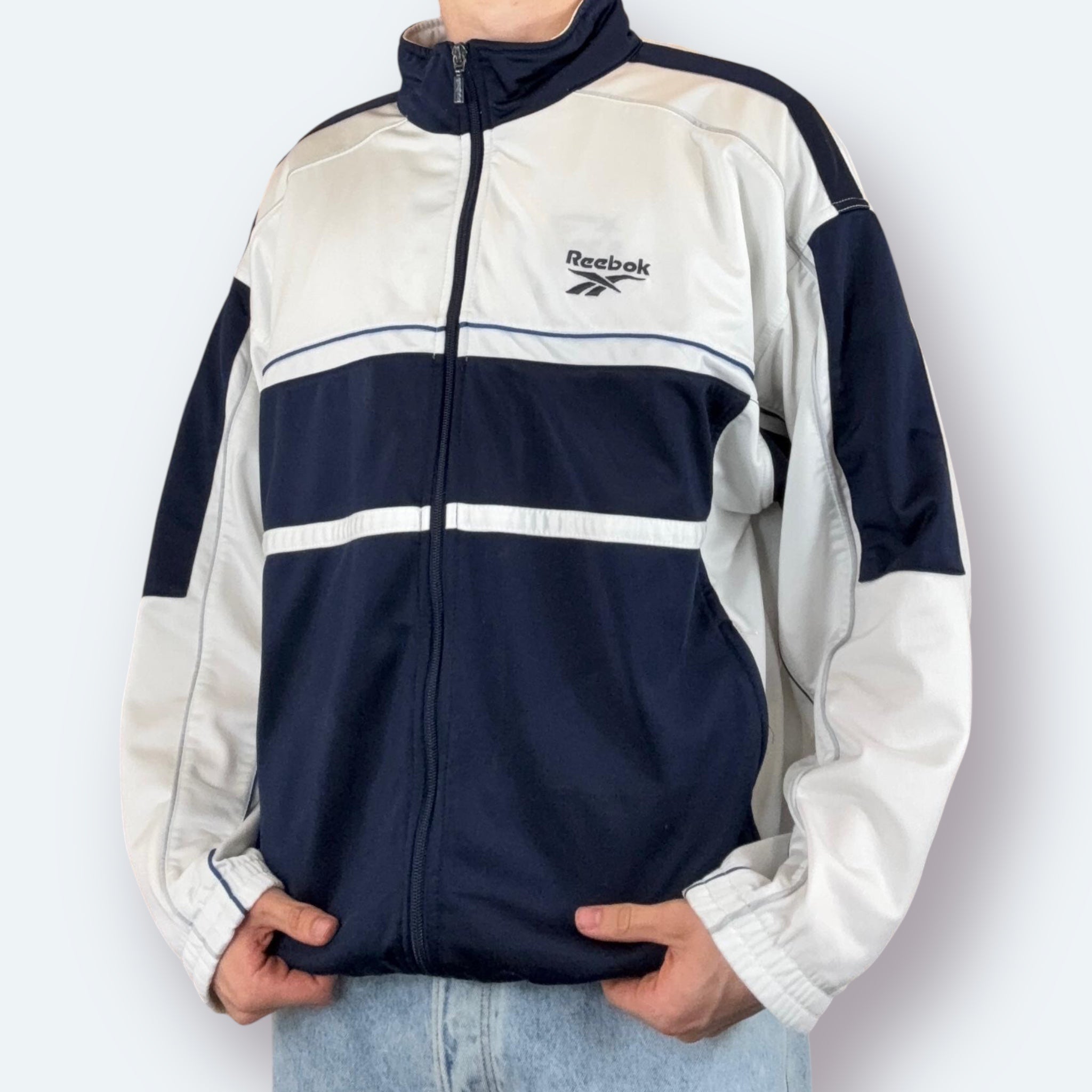 Reebok 90er Trainingsjacke bestickt S - Vinverse