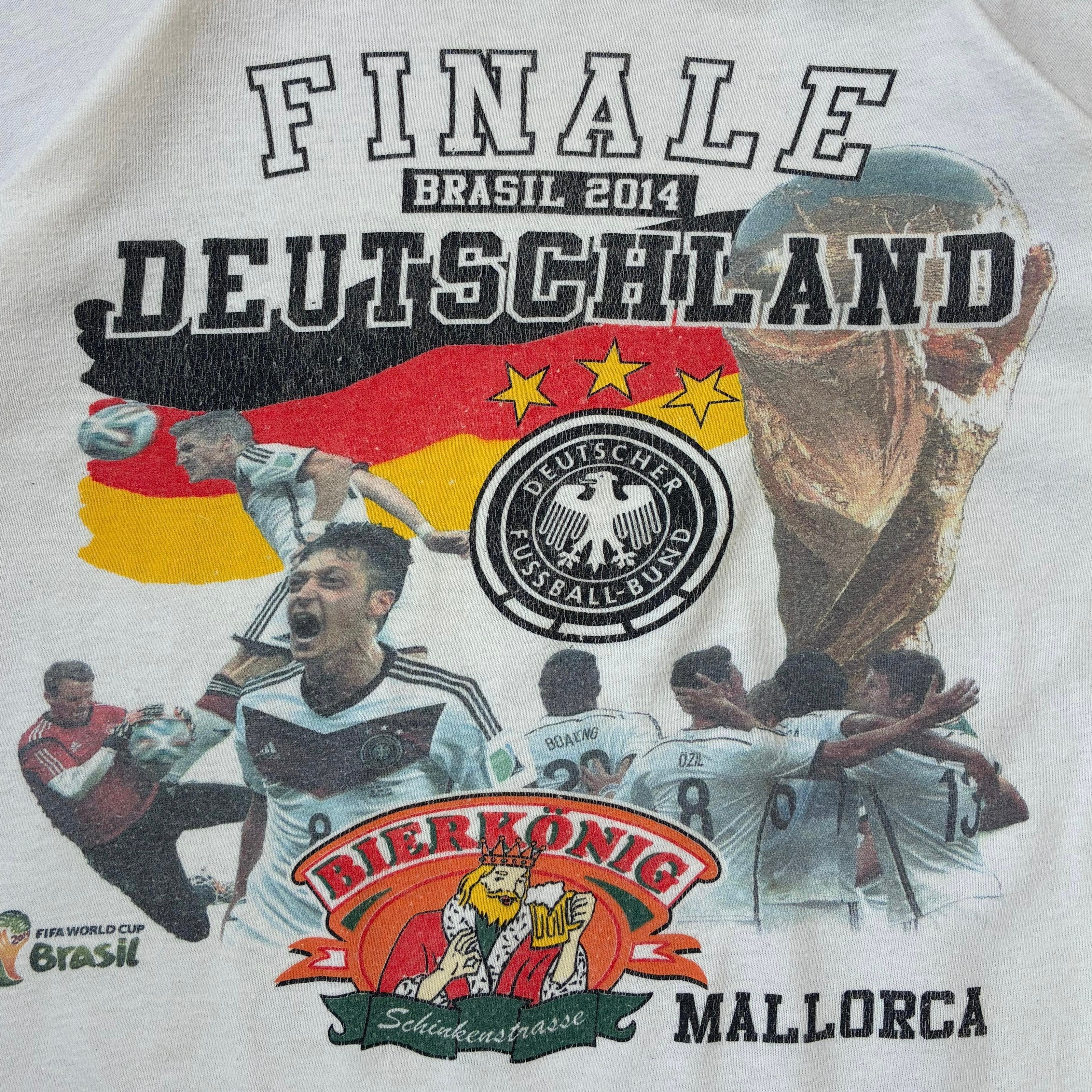Deutschland T-Shirt Finale Weltmeisterschaft 2014 Bierkönig Weiß M - Vinverse