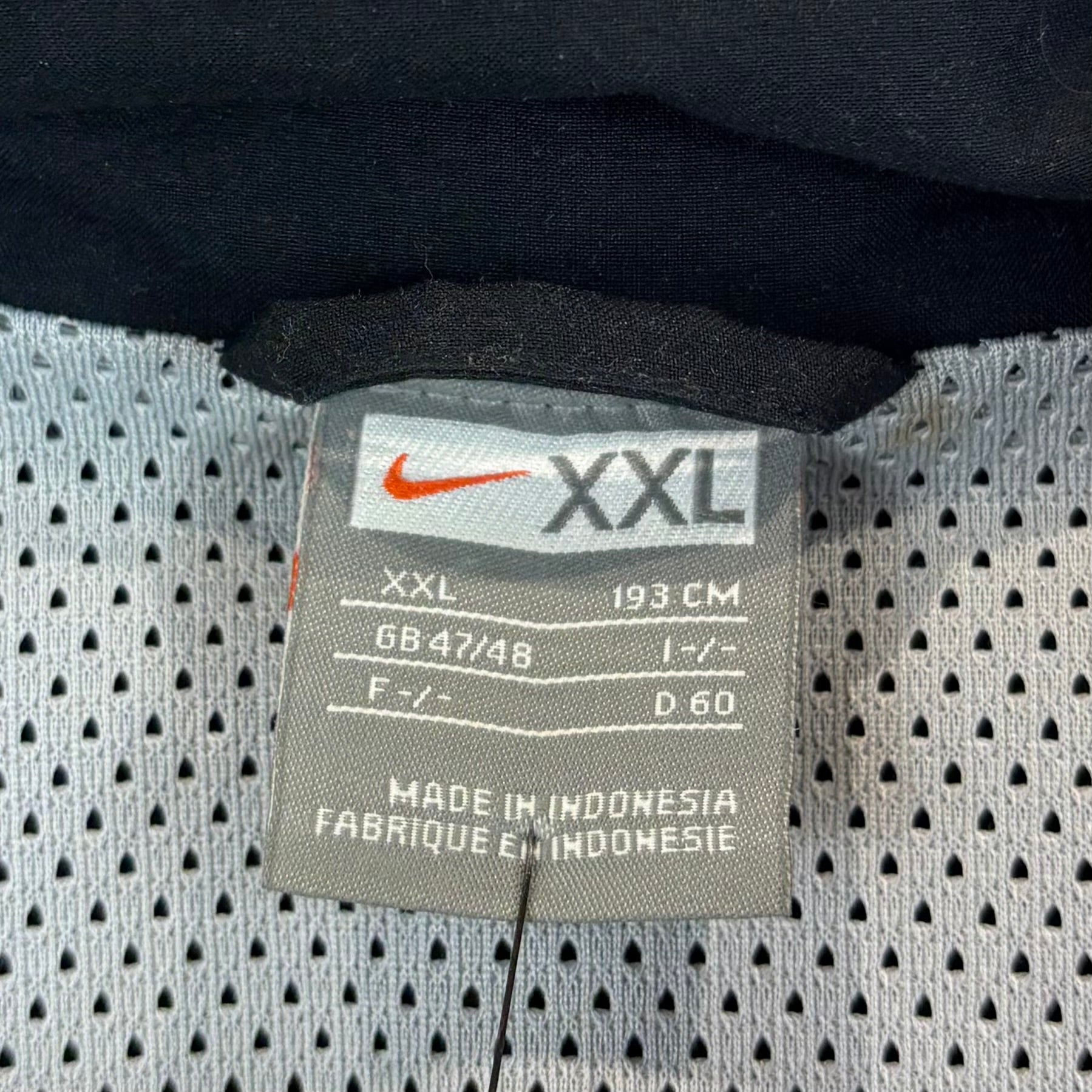 Nike 2000s Trainingsjacke Grau Schwarz XXL - Vinverse