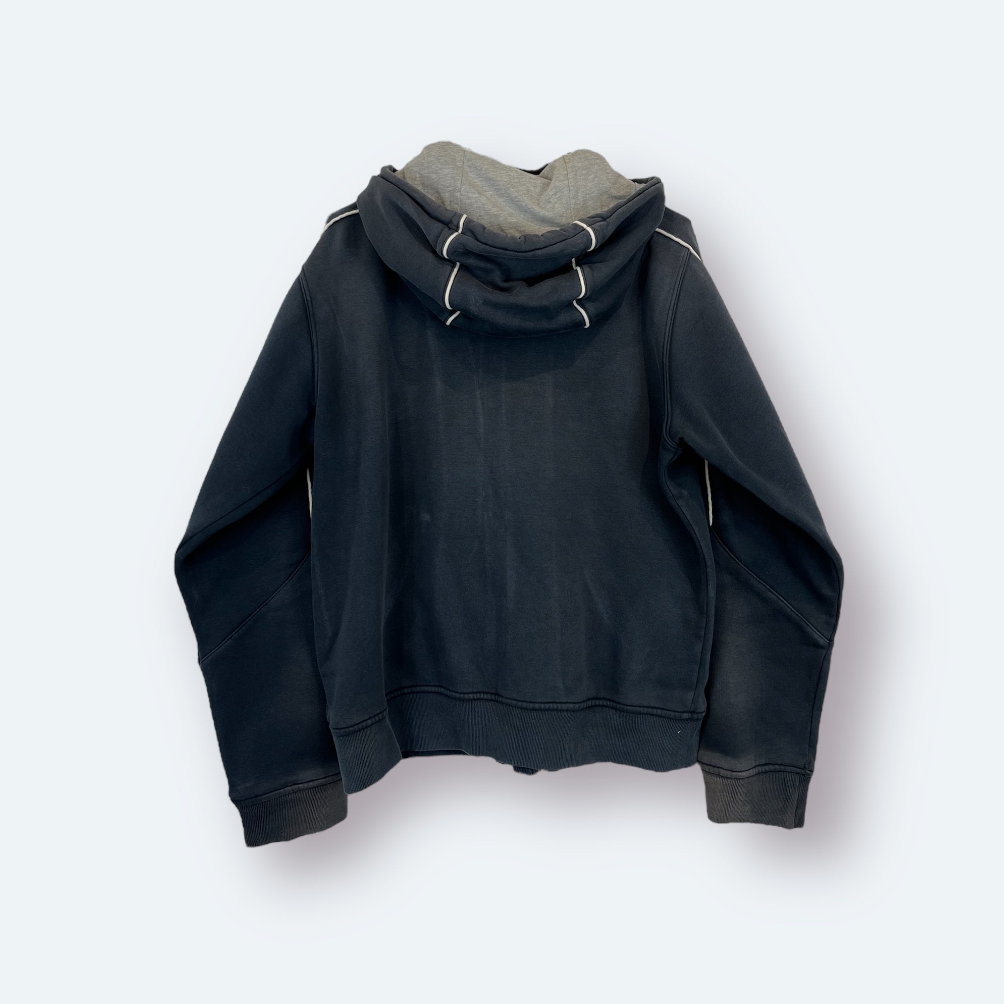 Nike Washed Big Logo Zip Hoodie Schwarz S - Vinverse