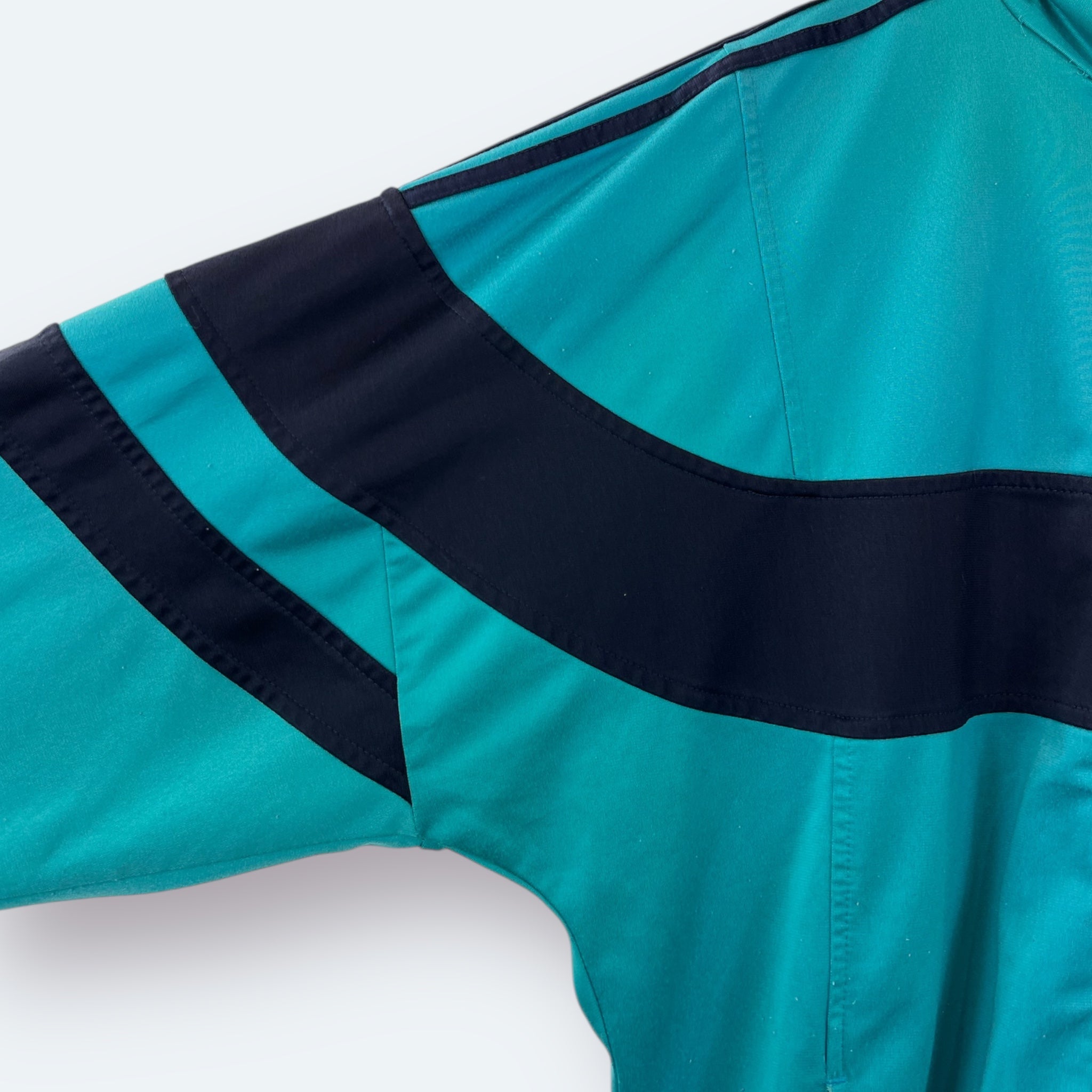 Adidas 80er Vintage Trainingsjacke Türkis M - Vinverse