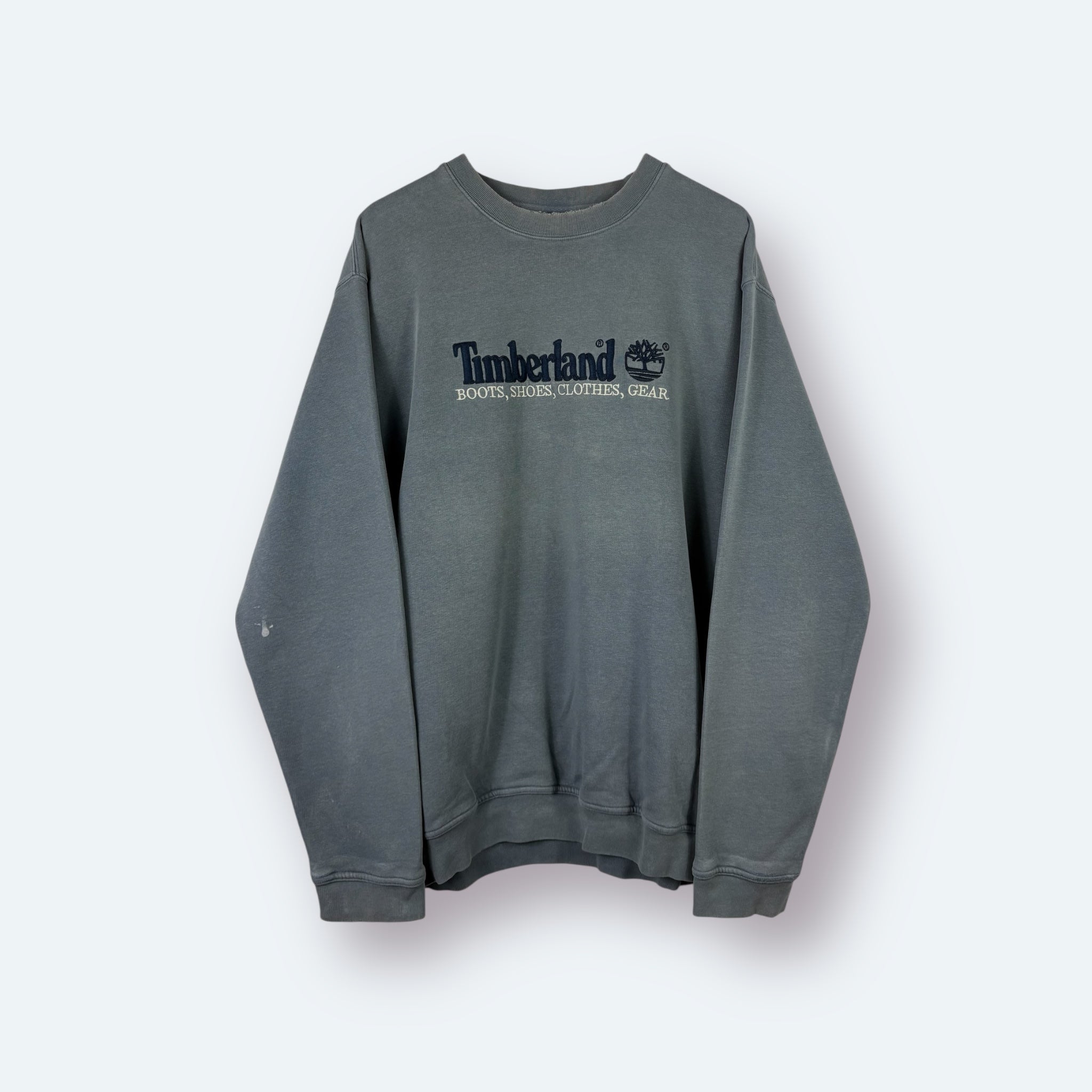 Timberland 90s Vintage Sweater Washed Blau M - Vinverse