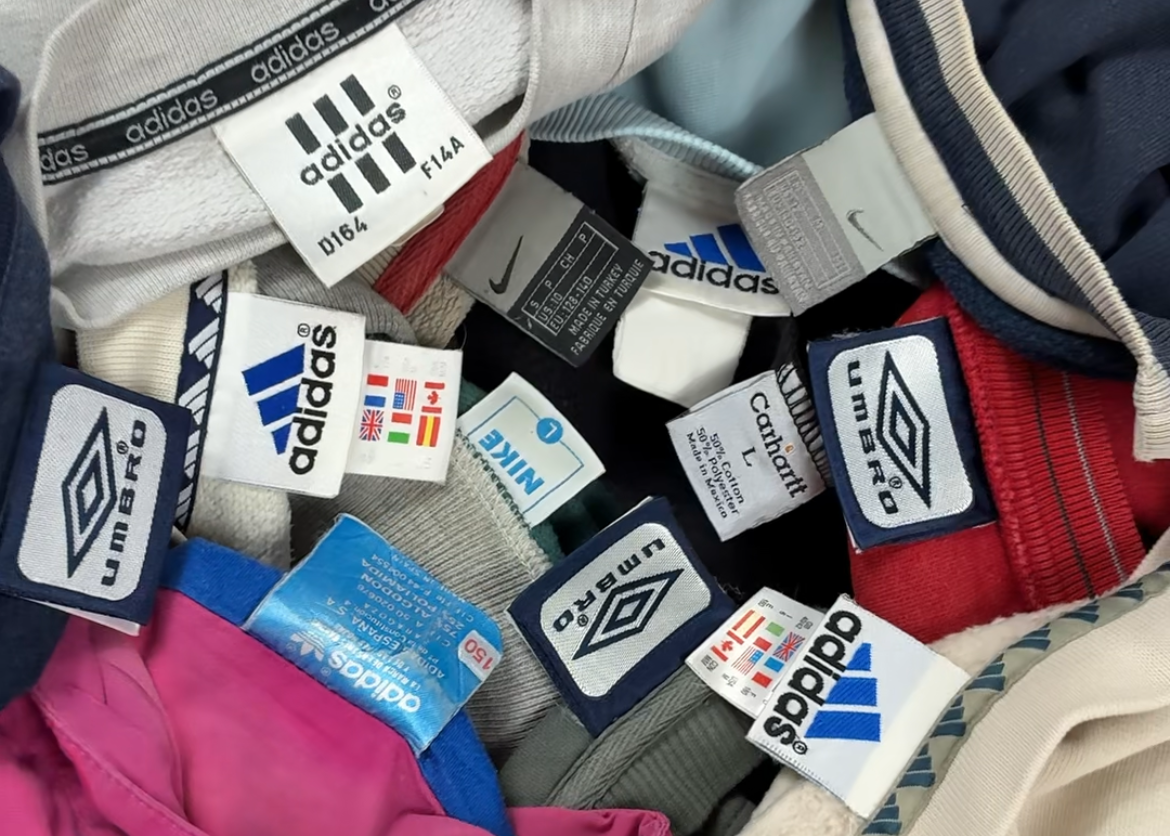 Vintage Tags Adidas Carhartt Umbro Nike