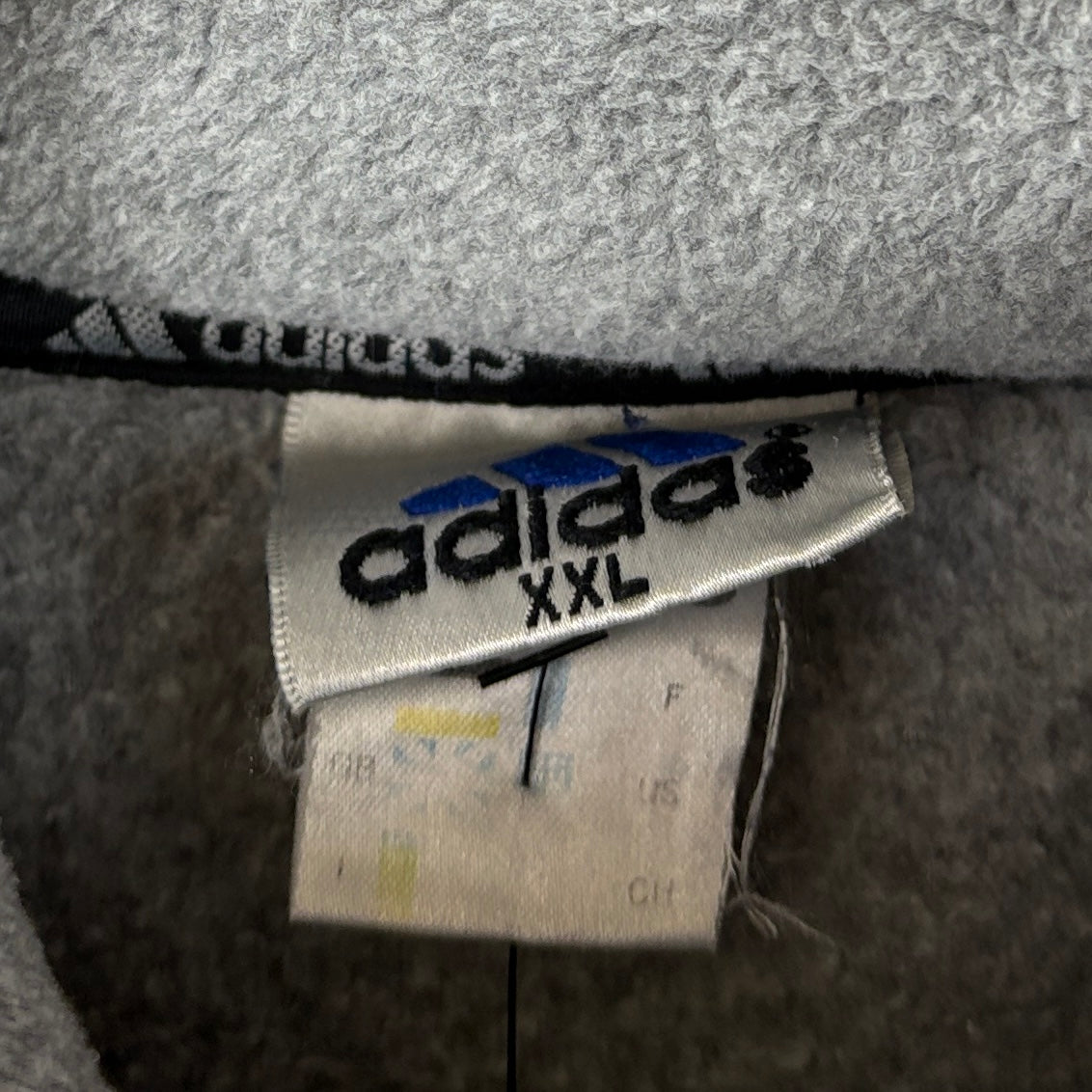 Adidas Vintage Fleece Jacke Grau XXL – Foto 3