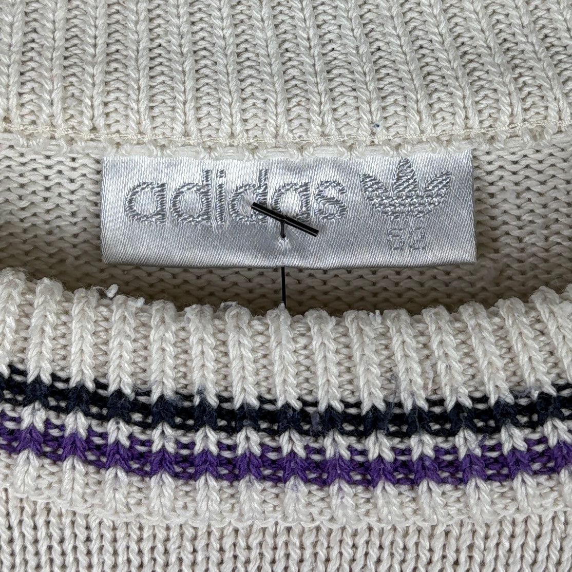 Adidas Vintage Strickpullover Beige M – Foto 4