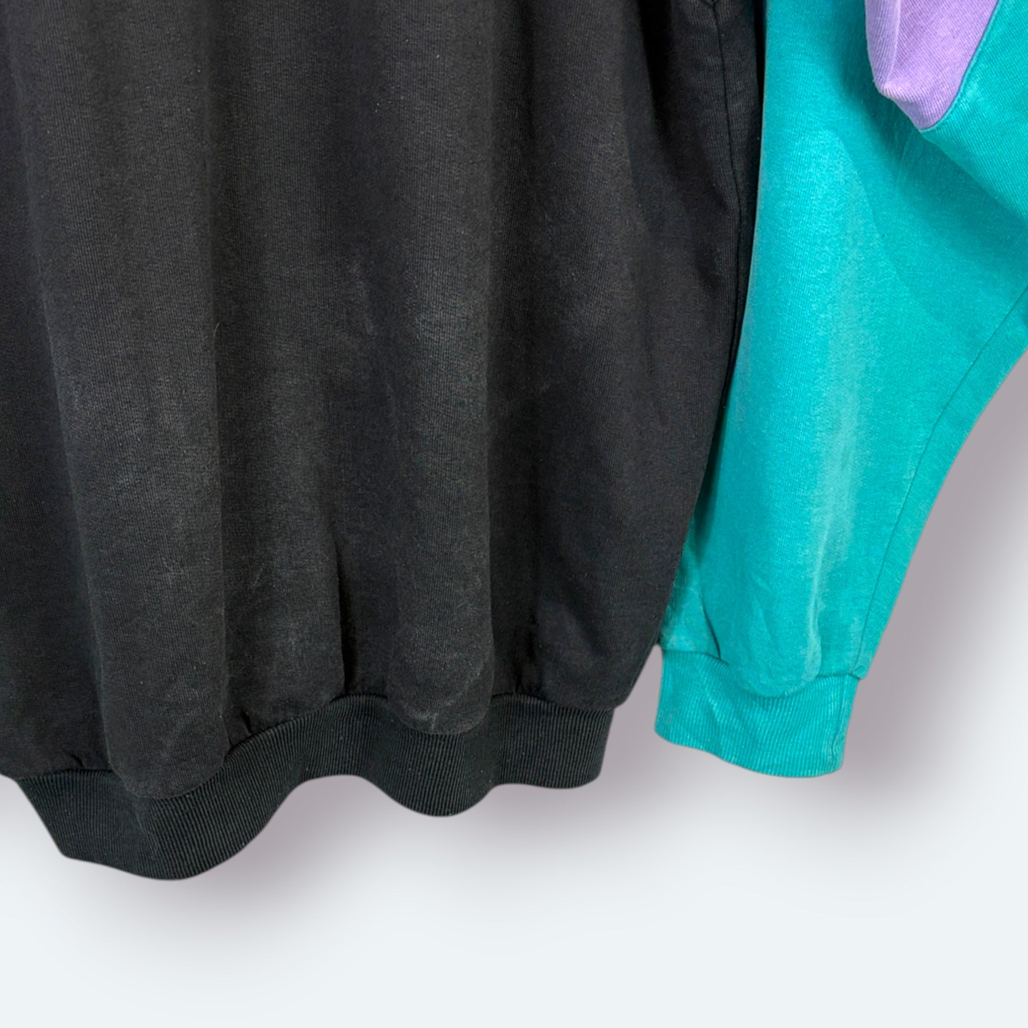 Adidas Vintage Sweater Geometric Colorblock Schwarz M – Foto 9