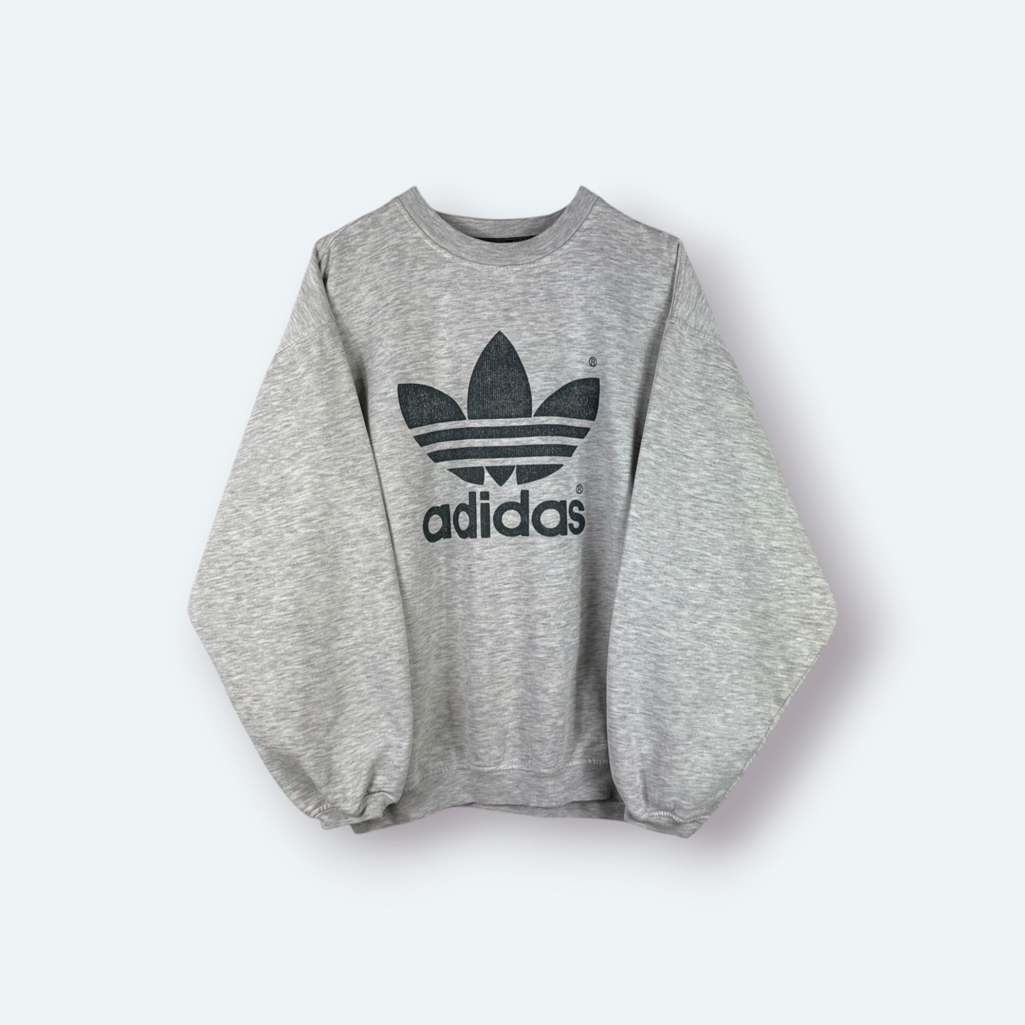 Adidas Vintage Sweater Logo Grau M