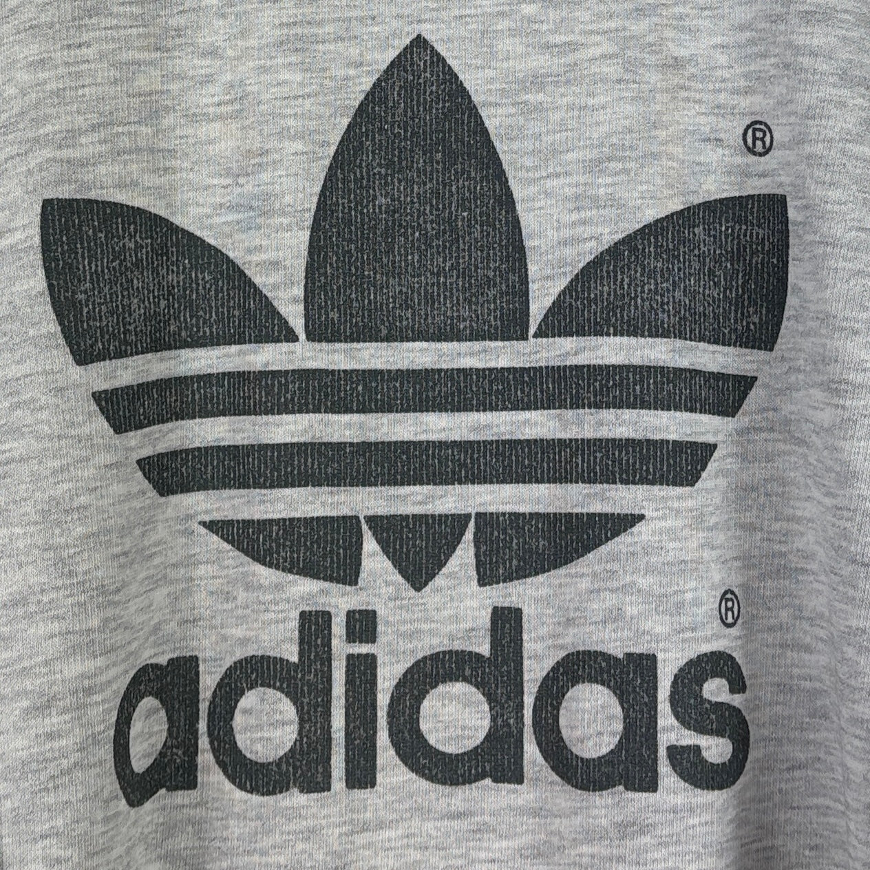 Adidas Vintage Sweater Logo Grau M – Foto 2