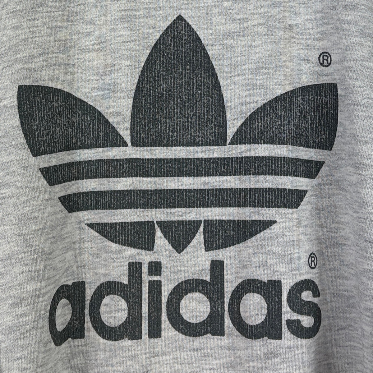 Adidas Vintage Sweater Logo Grau M – Foto 2