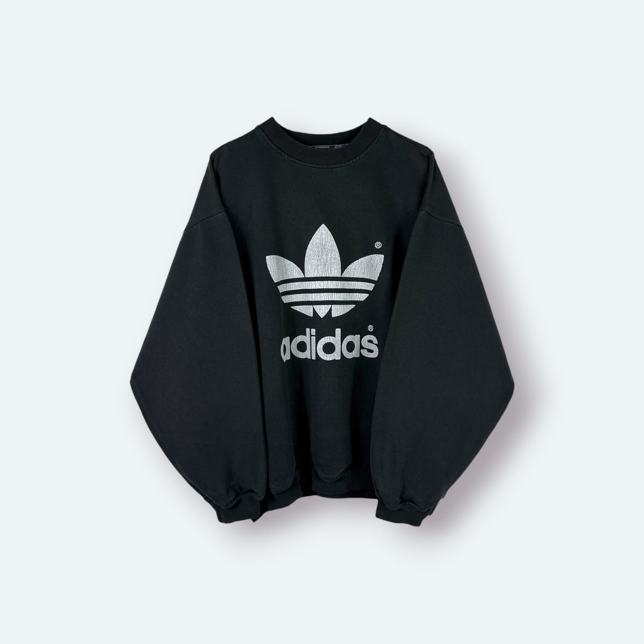 Adidas Vintage Sweater Schwarz M