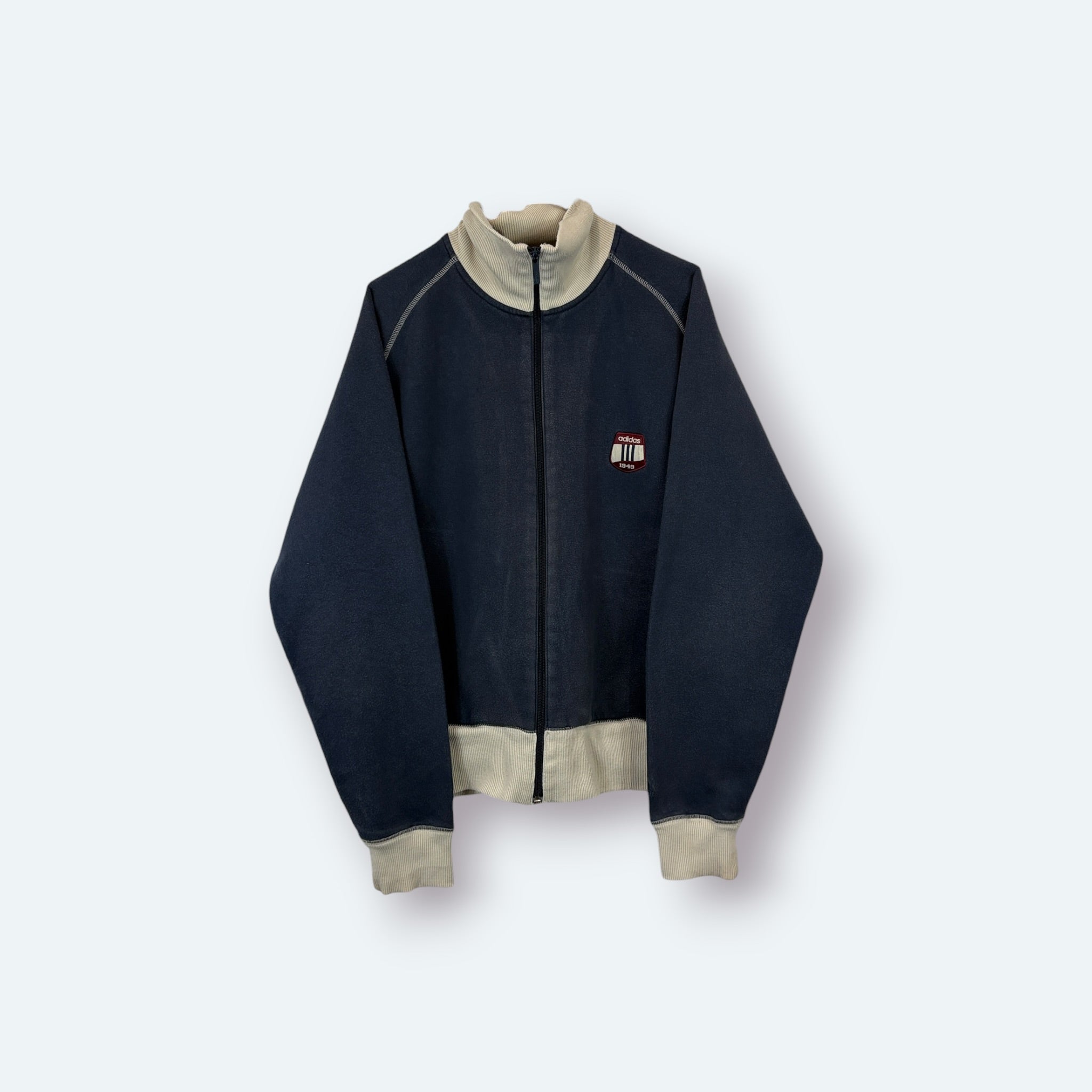 Adidas Vintage Sweatjacke Blau M