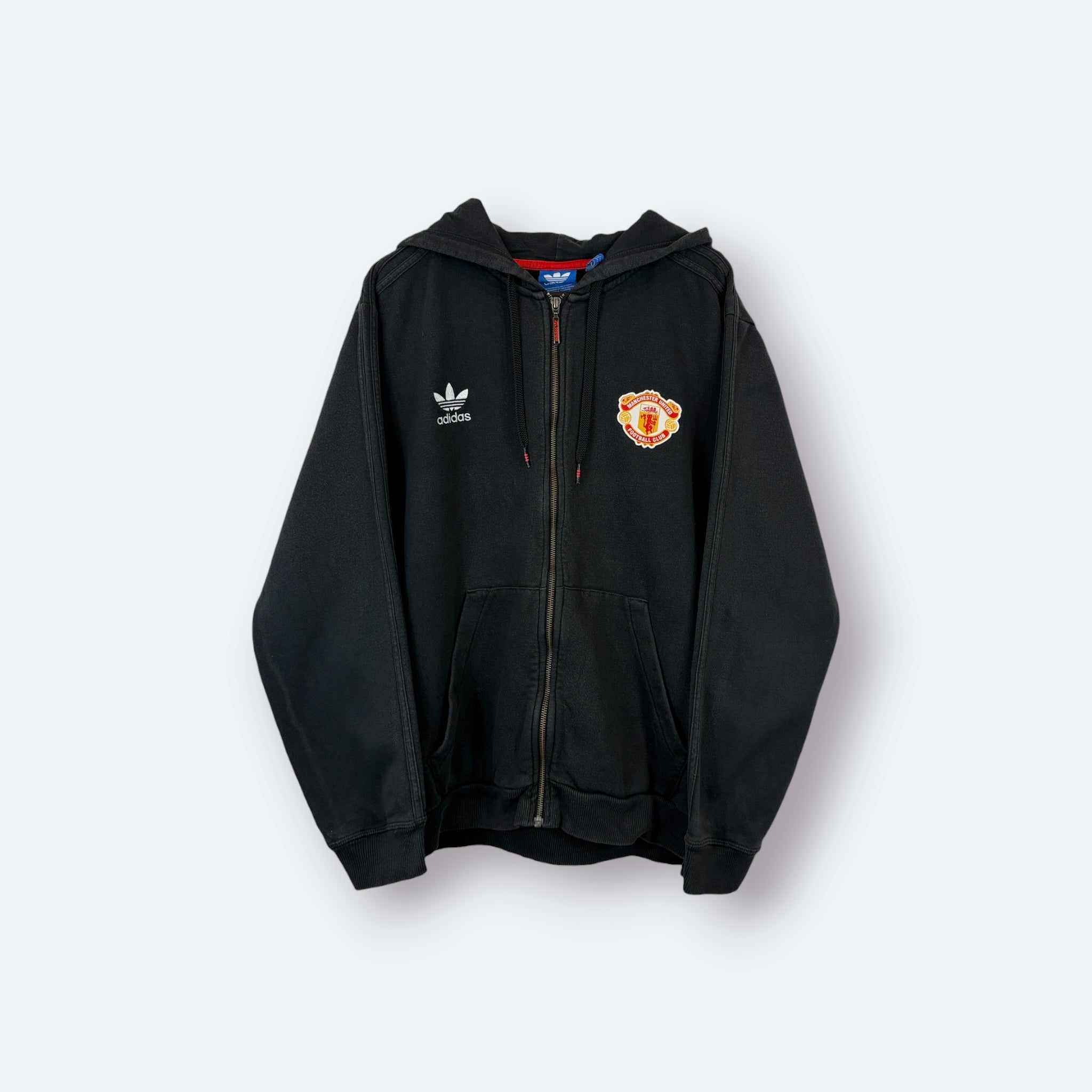 Adidas Vintage Sweatjacke Schwarz L