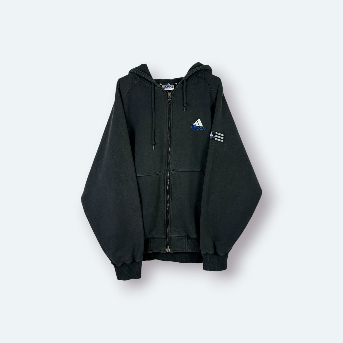 Adidas Vintage Sweatjacke Schwarz M