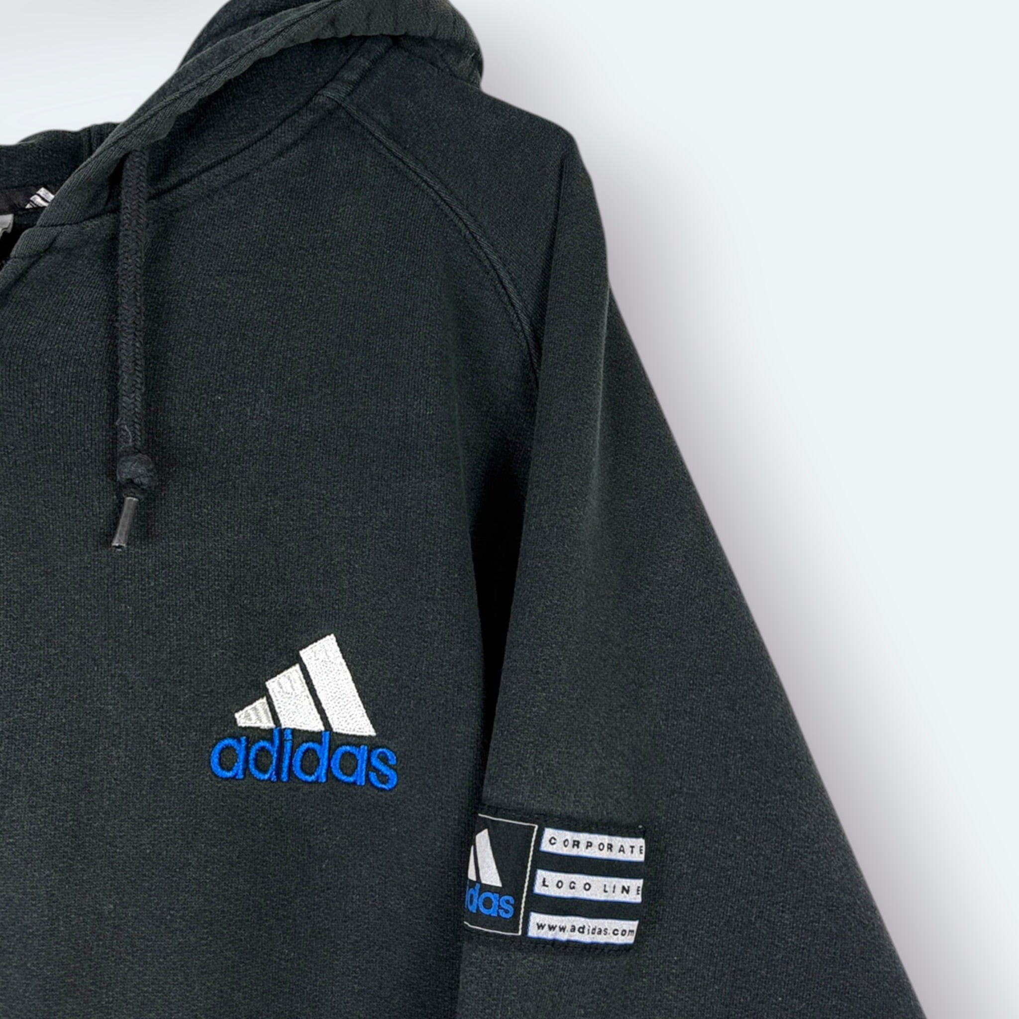 Adidas Vintage Sweatjacke Schwarz M – Foto 2