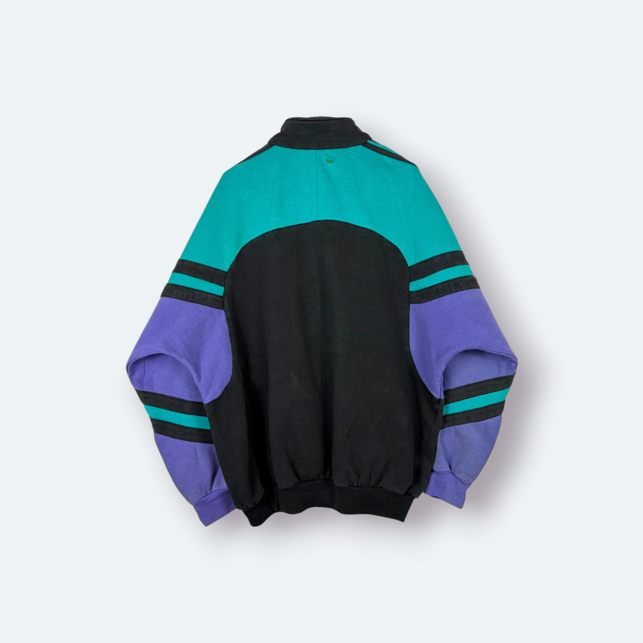 Adidas Vintage Sweatjacke Schwarz Türkis Lila M – Foto 7