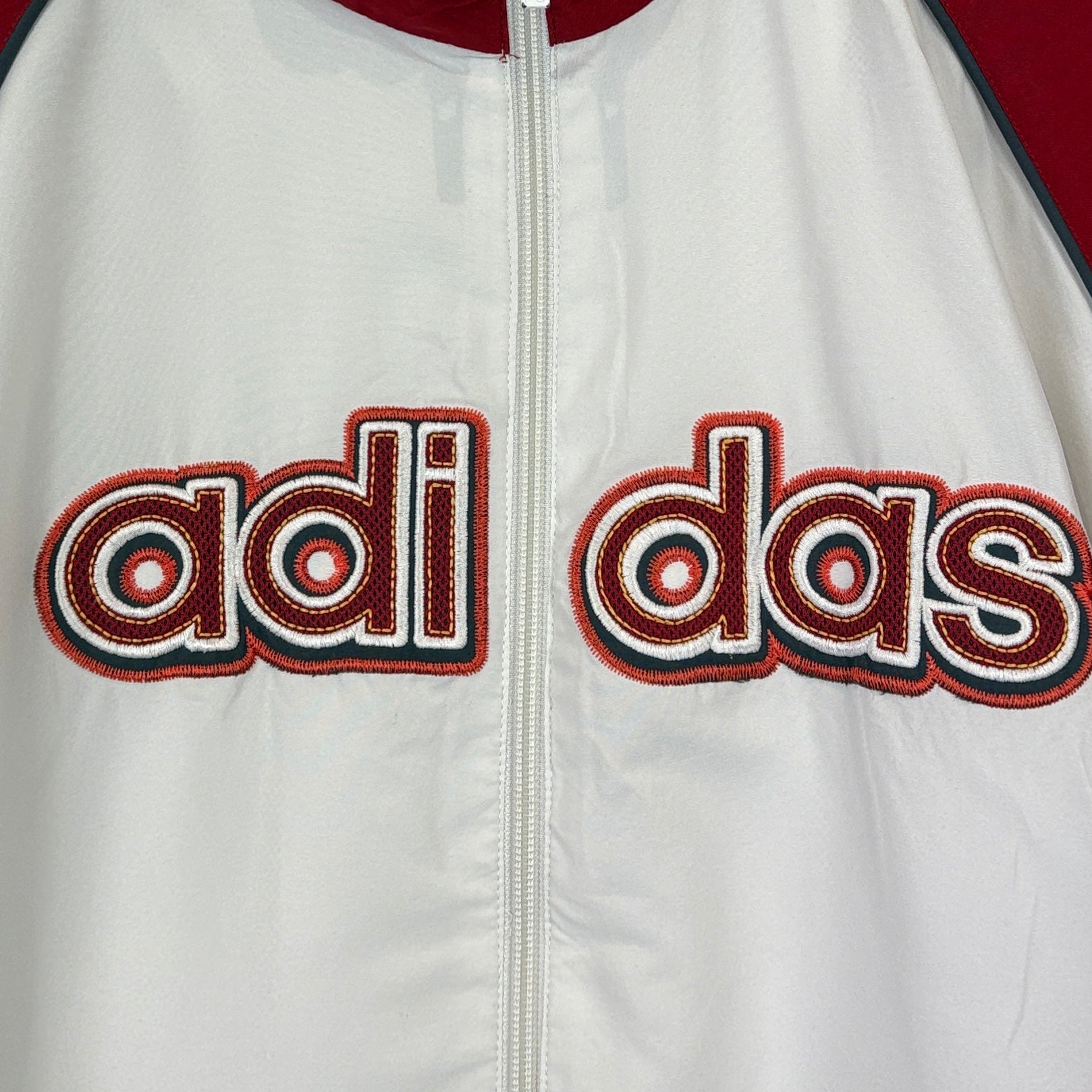 Adidas Vintage Sweatjacke Weiß XL