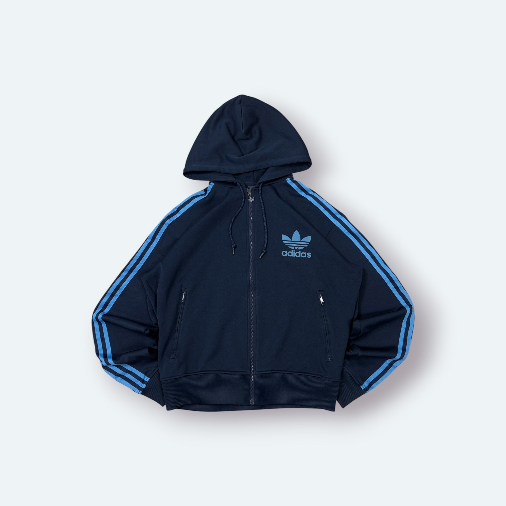 Adidas Vintage Trainingsjacke Blau L