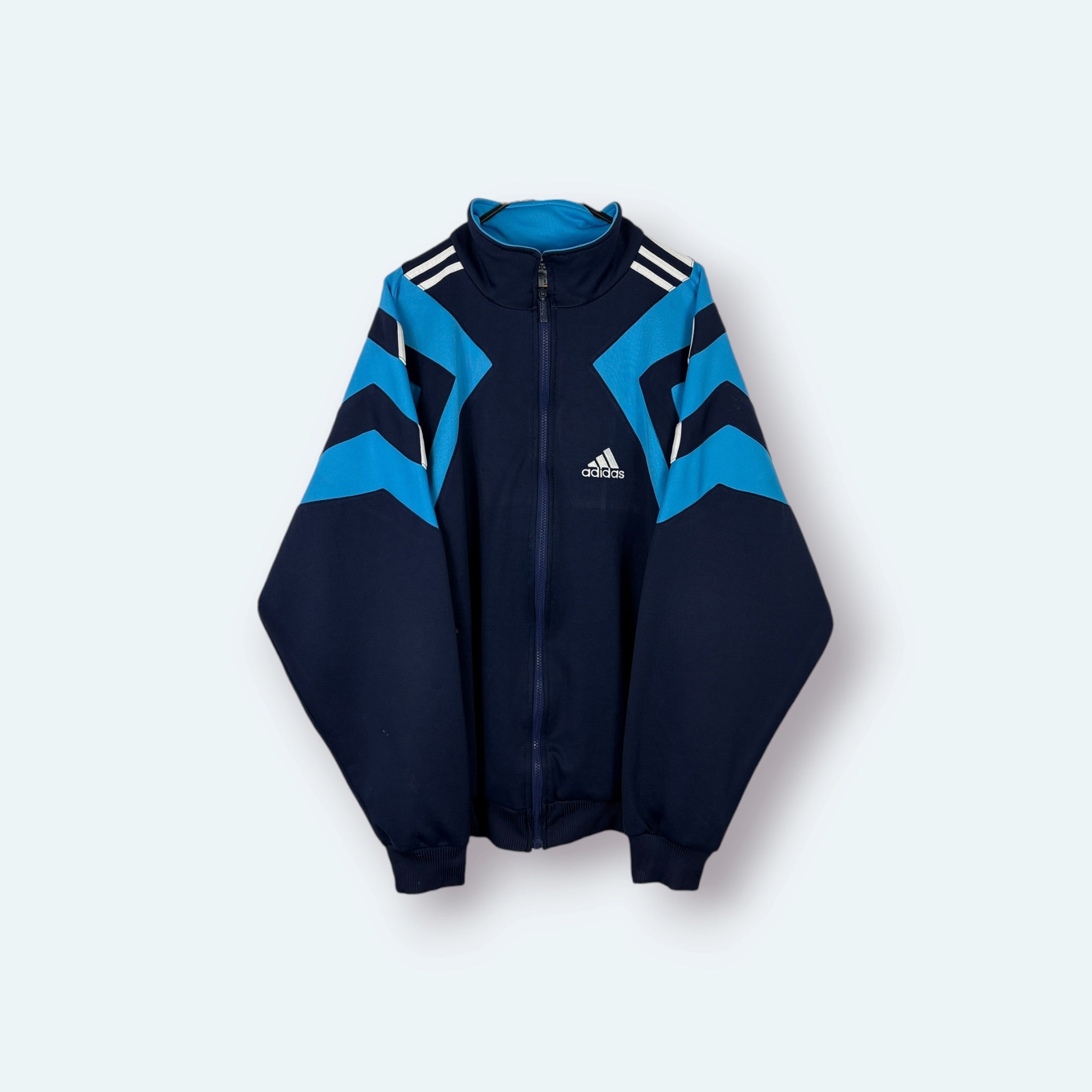 Adidas Vintage Trainingsjacke Blau L