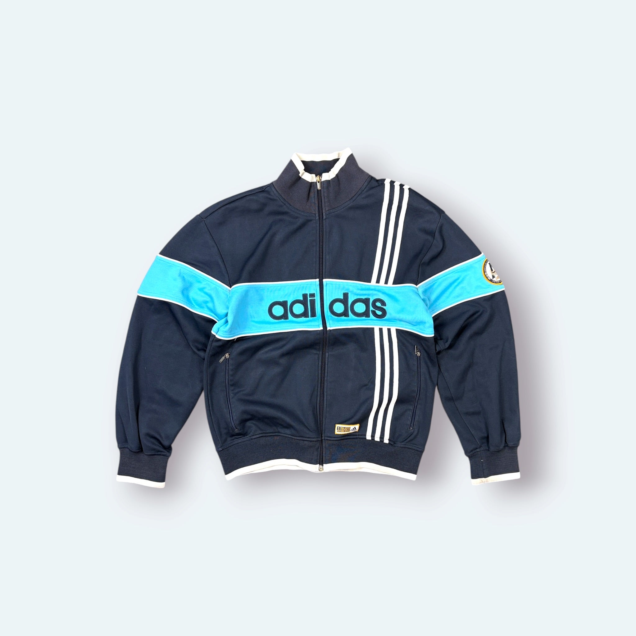 Adidas Vintage Trainingsjacke Blau M