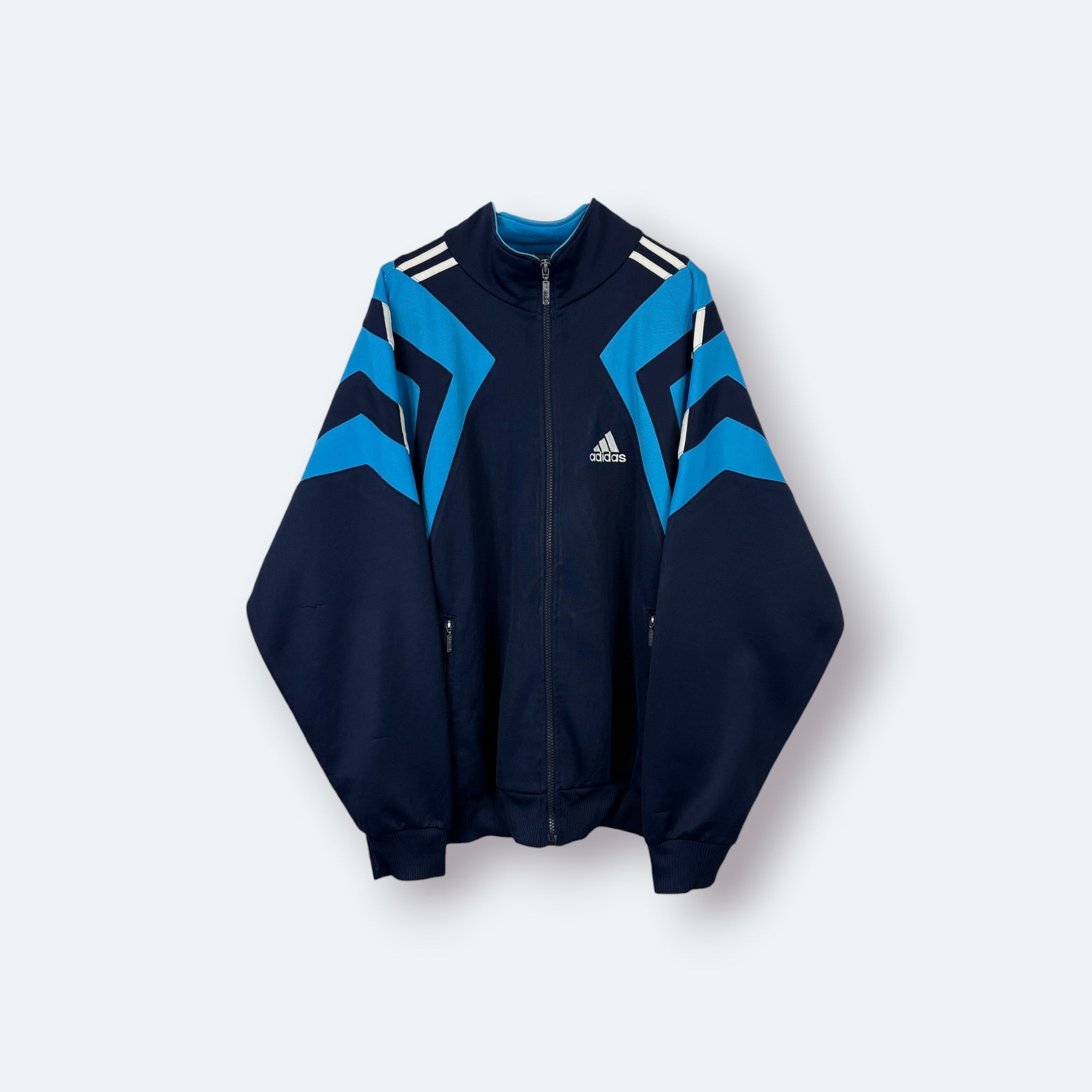 Adidas Vintage Trainingsjacke Blau M