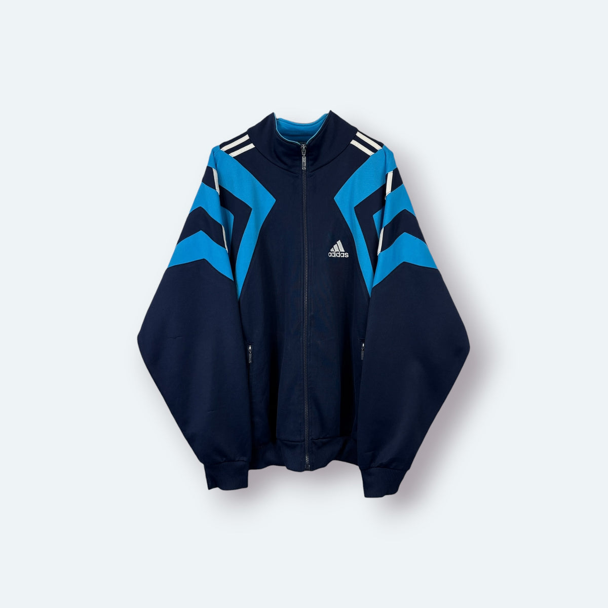 Adidas Vintage Trainingsjacke Blau M