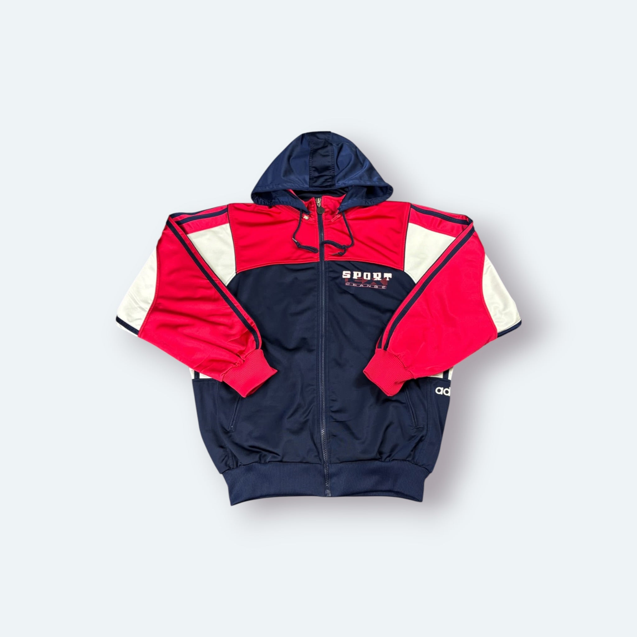 Adidas Vintage Trainingsjacke Blau M – Foto 8