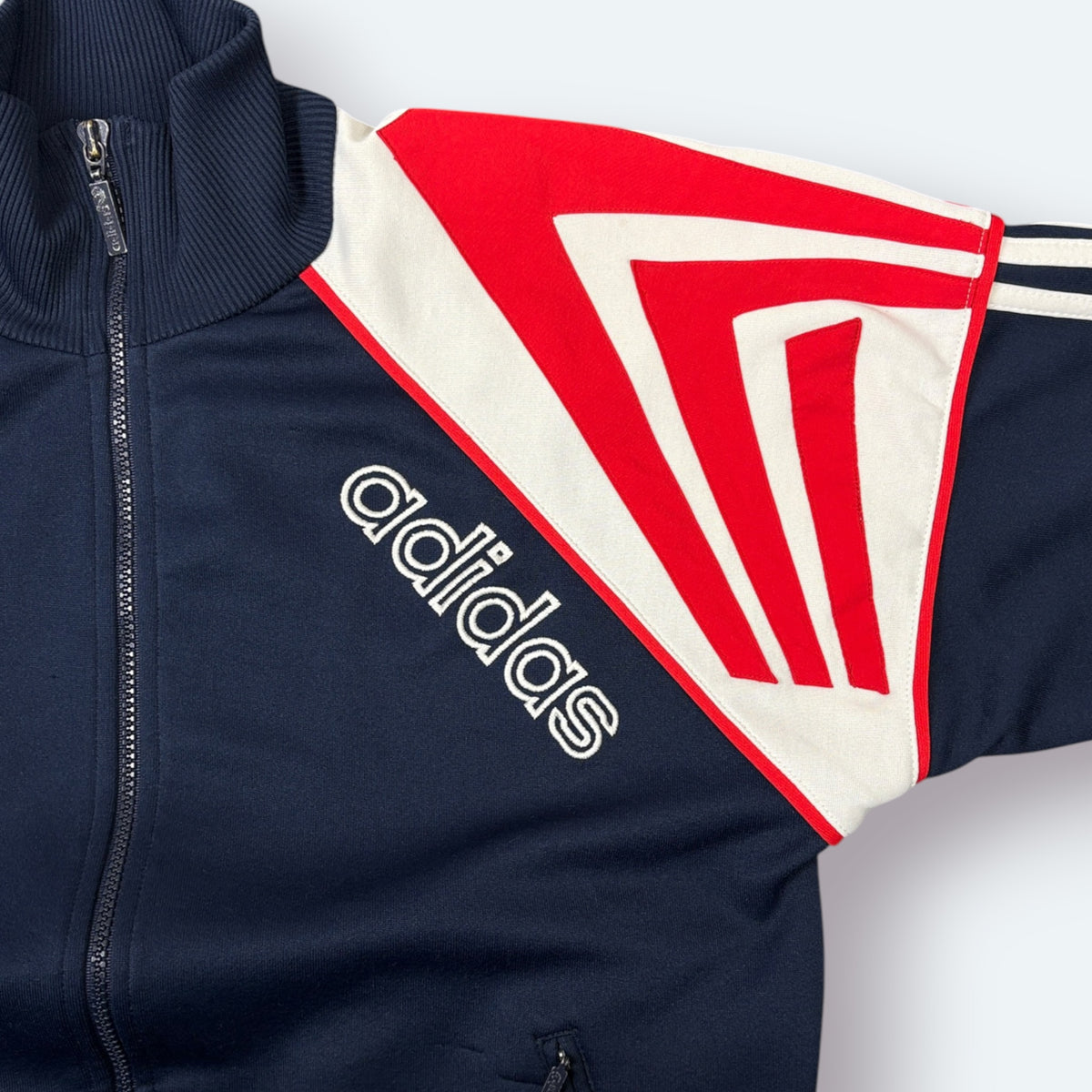 Adidas Vintage Trainingsjacke Blau S – Foto 2