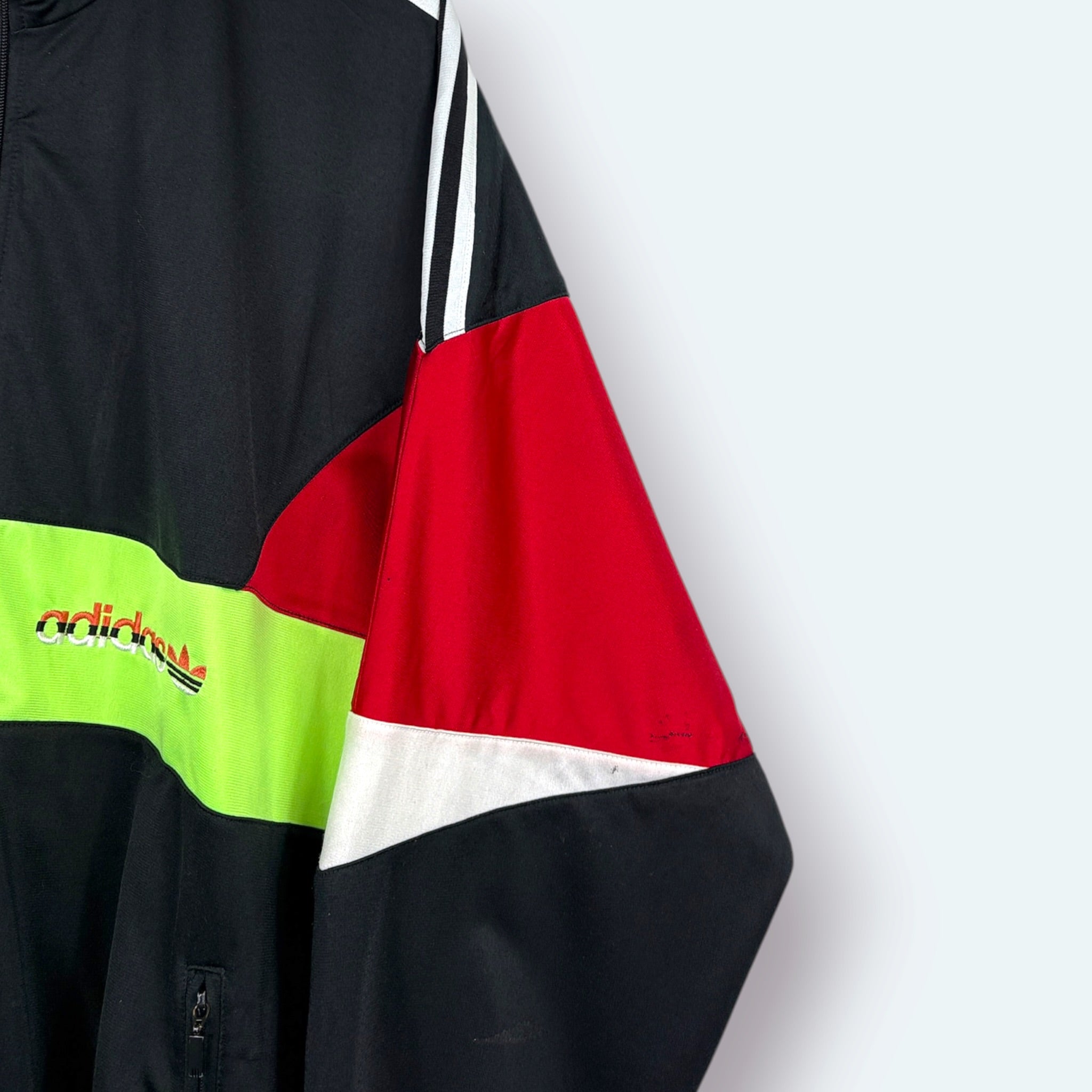 Adidas Vintage Trainingsjacke Colorblock Schwarz M – Foto 2