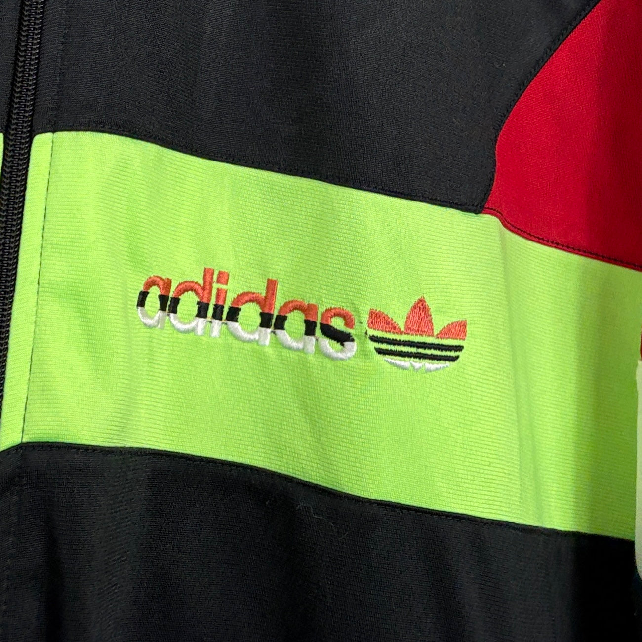 Adidas Vintage Trainingsjacke Colorblock Schwarz M – Foto 3