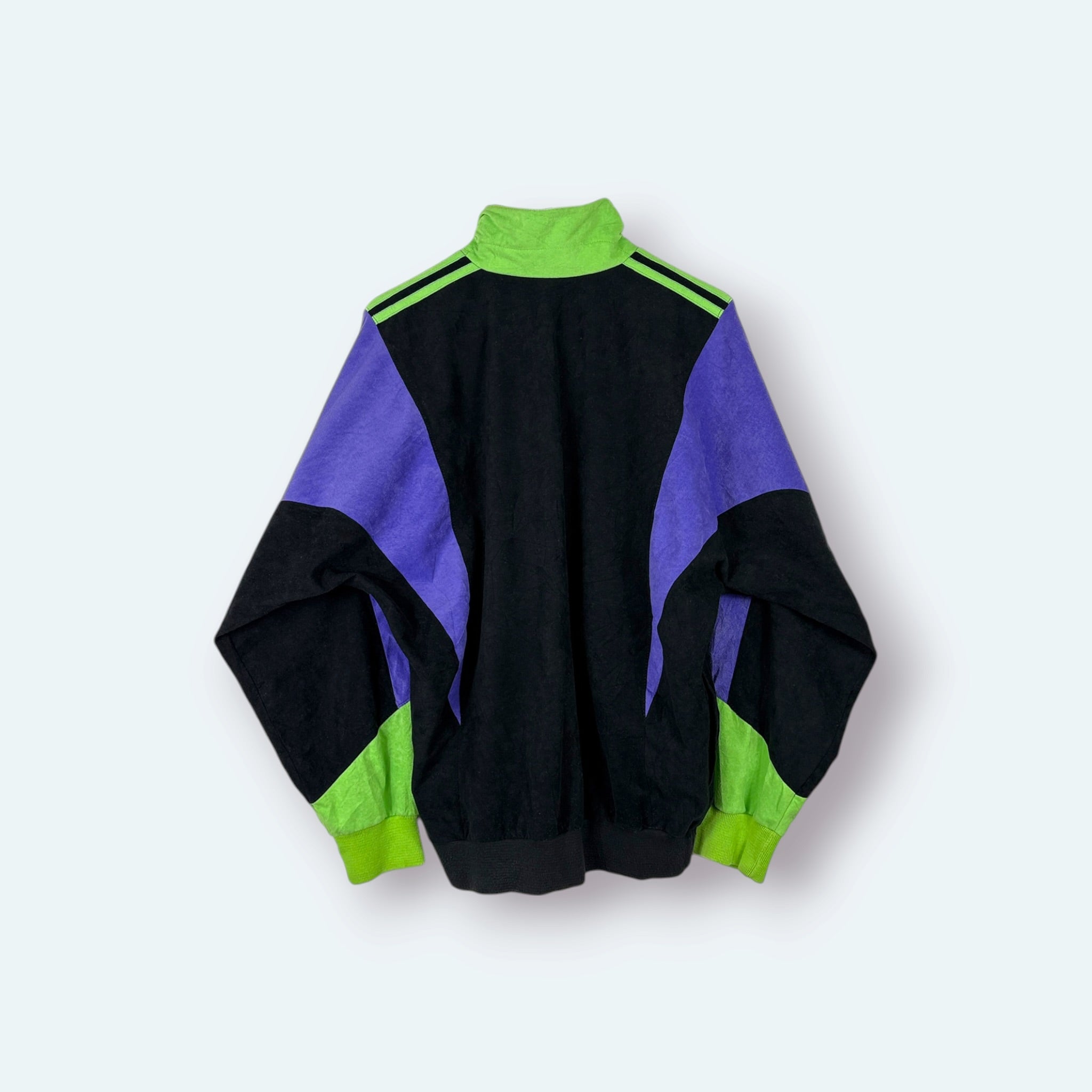 Adidas Vintage Trainingsjacke Colorblock Schwarz M – Foto 8