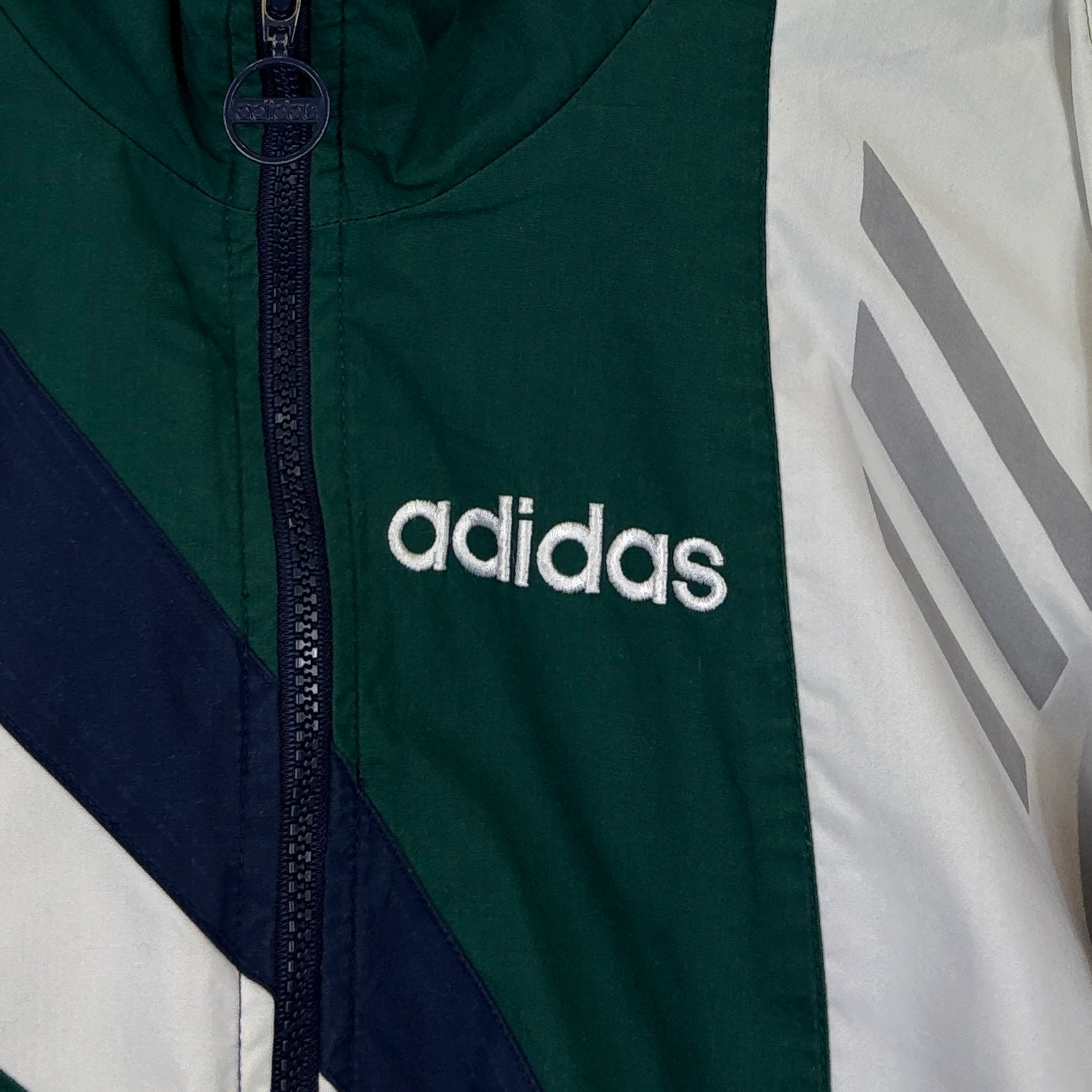 Adidas Vintage Trainingsjacke Grün L – Foto 2