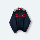 Adidas Vintage Trainingsjacke Streifen Blau L