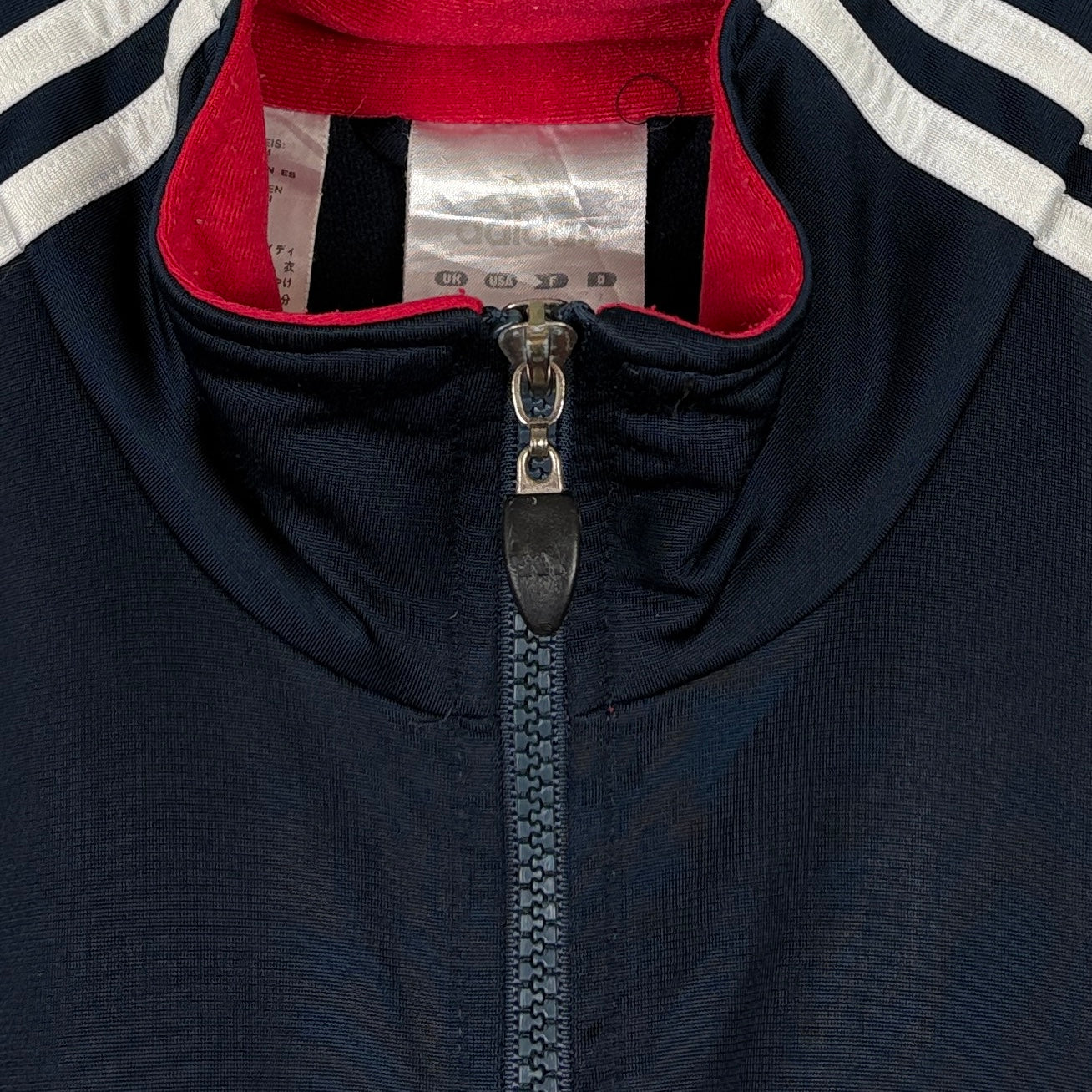 Adidas Vintage Trainingsjacke Streifen Blau L – Foto 3