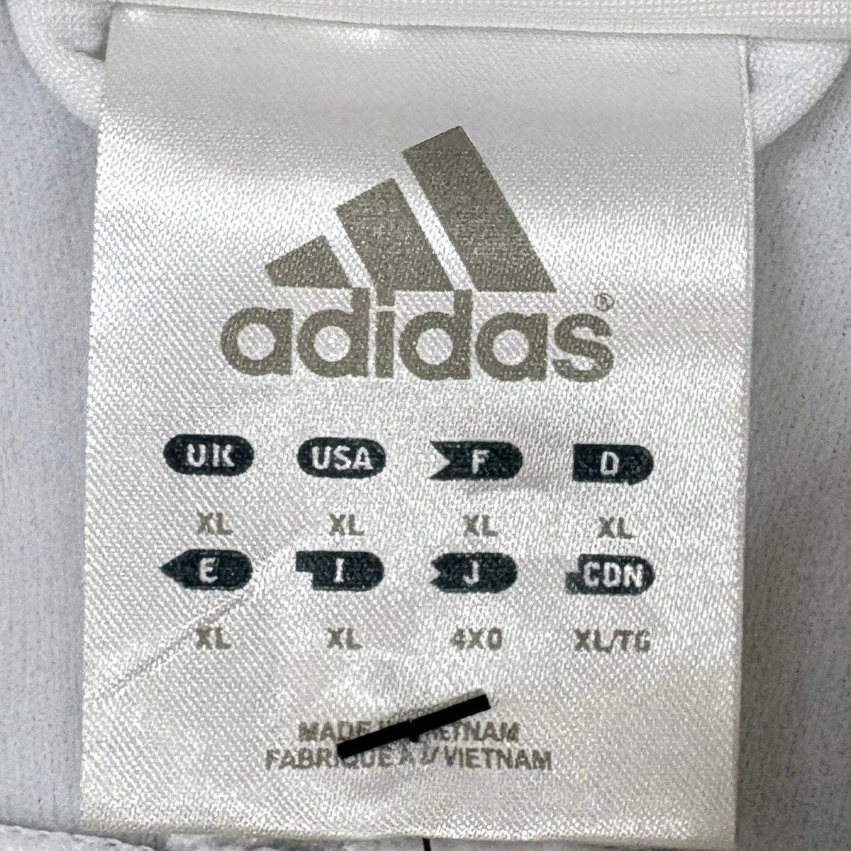 Adidas Vintage Trainingsjacke Streifen Weiß XL – Foto 3