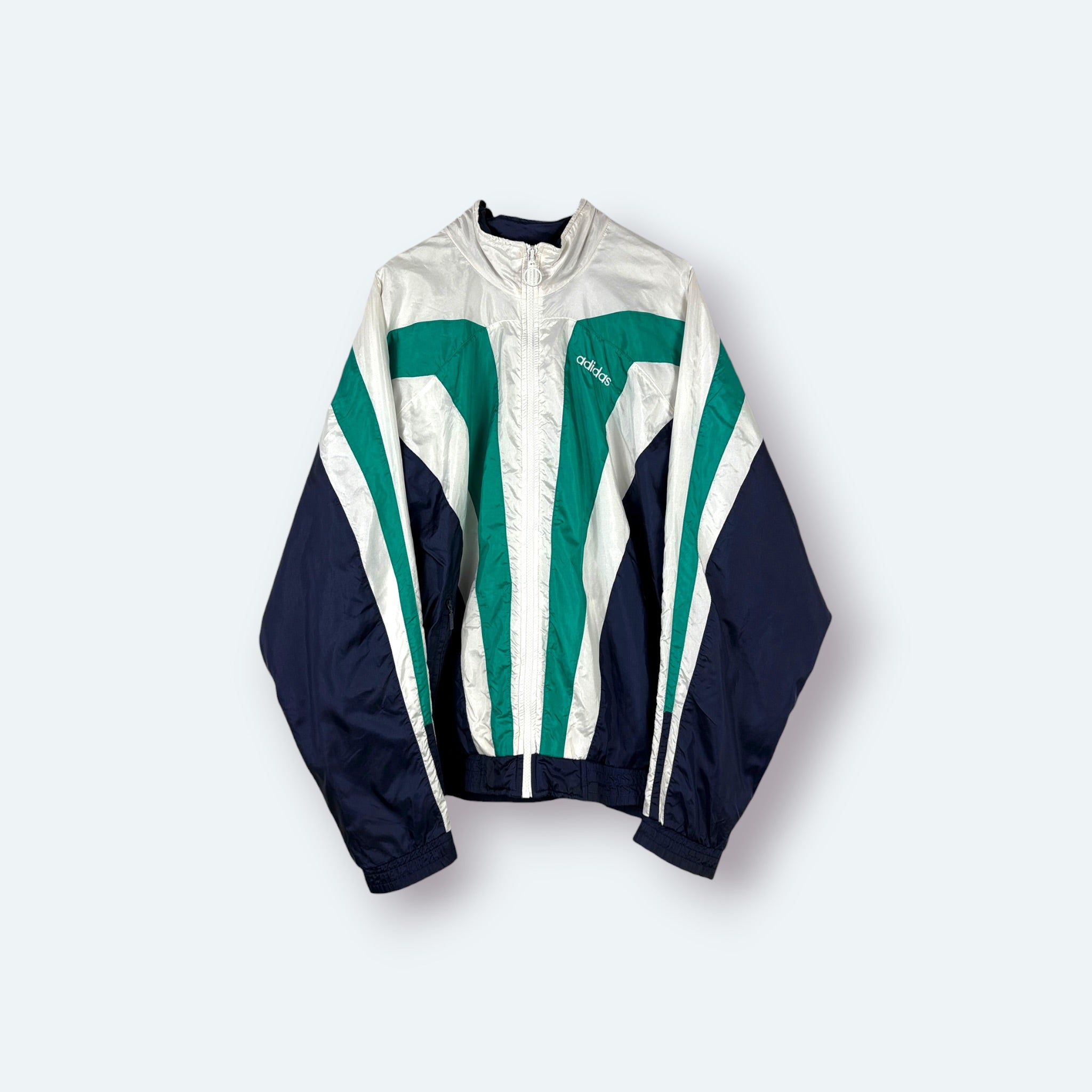 Adidas Vintage Trainingsjacke weiß M