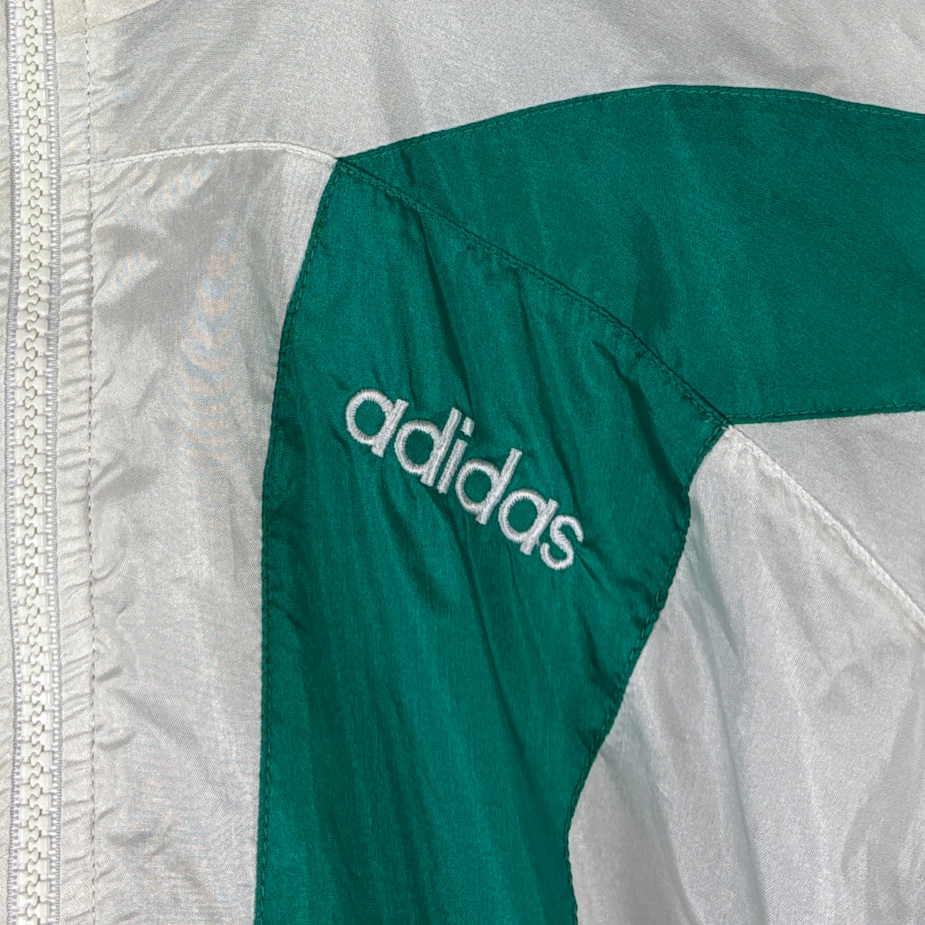 Adidas Vintage Trainingsjacke weiß M – Foto 2