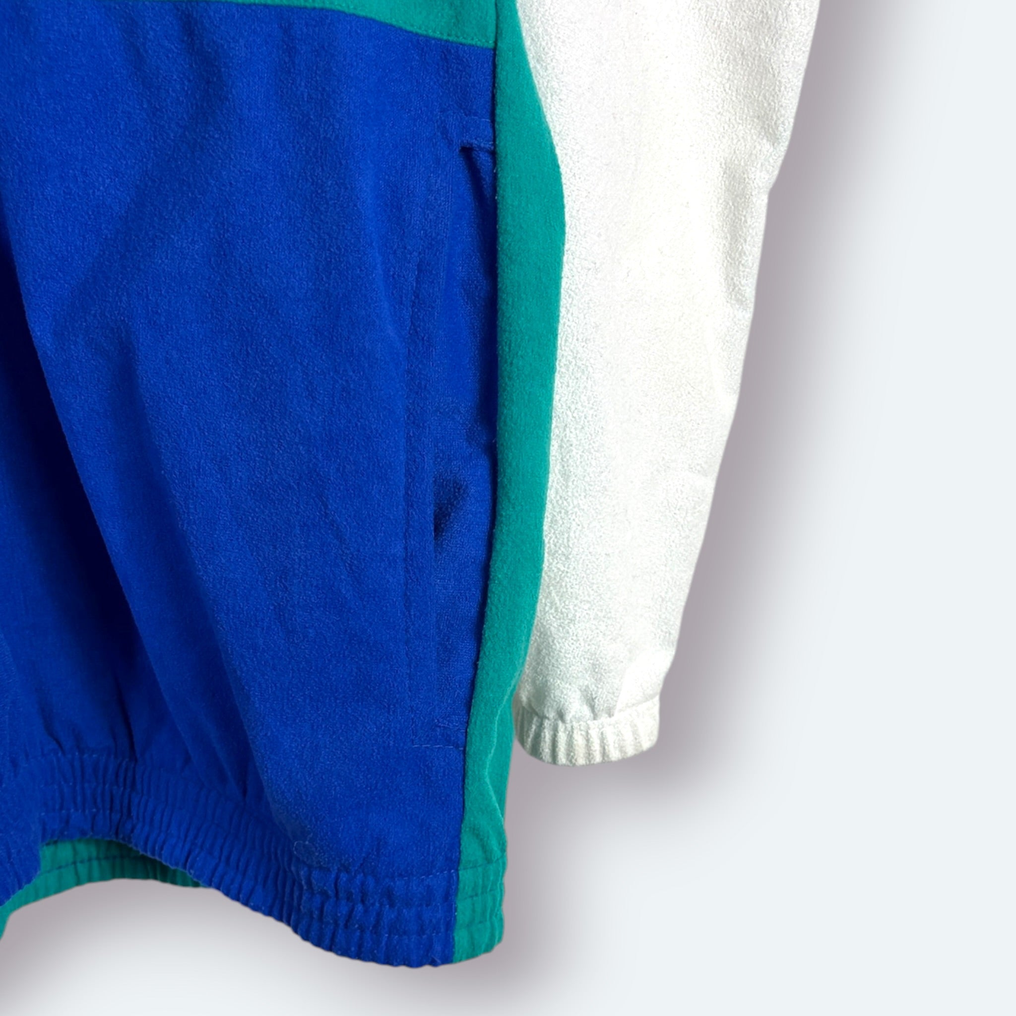 American Place Vintage Samt Trainingsjacke Colorblock Grün XL – Foto 8