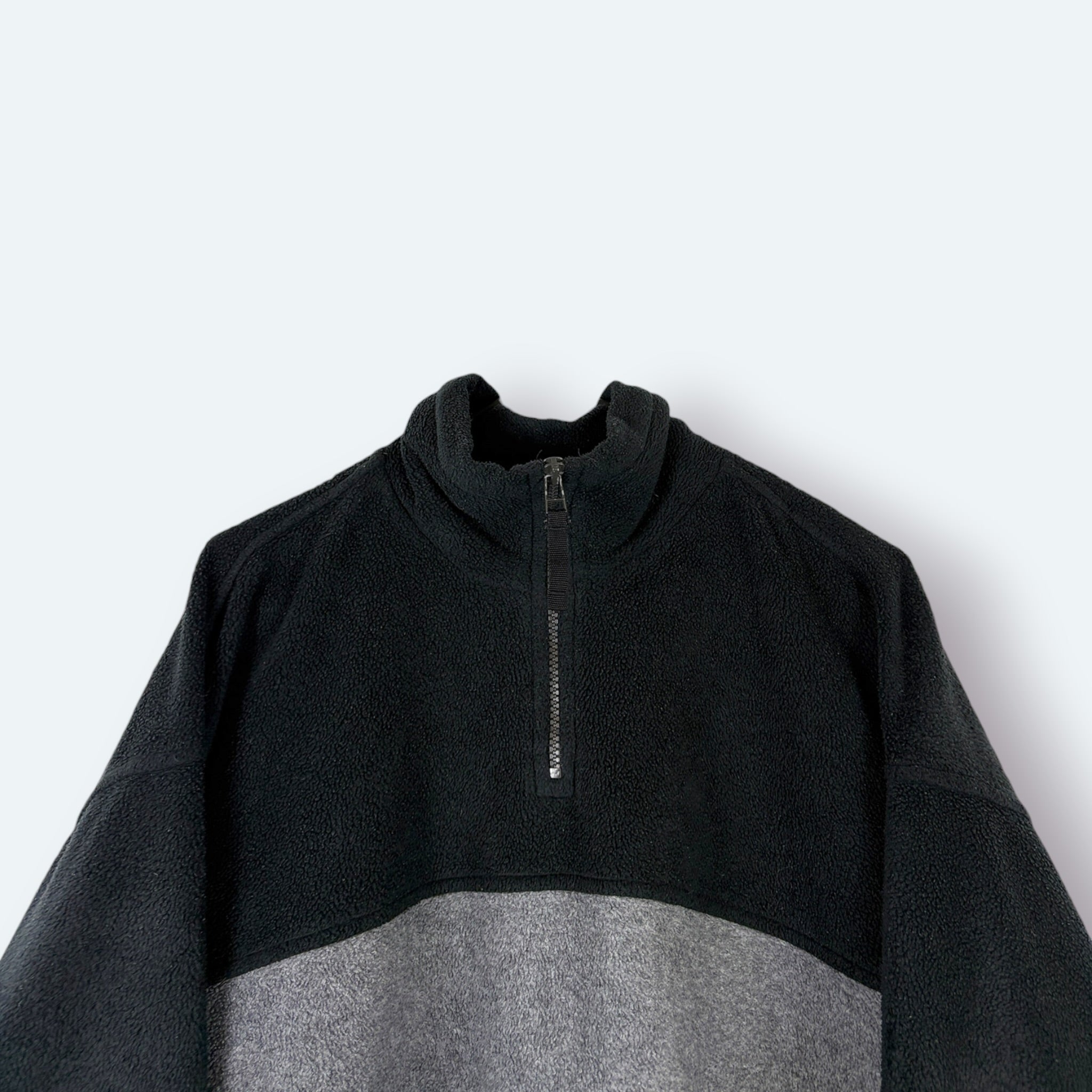 Canda Vintage Fleece Half Zip Colorblock Blau/Schwarz L – Foto 3