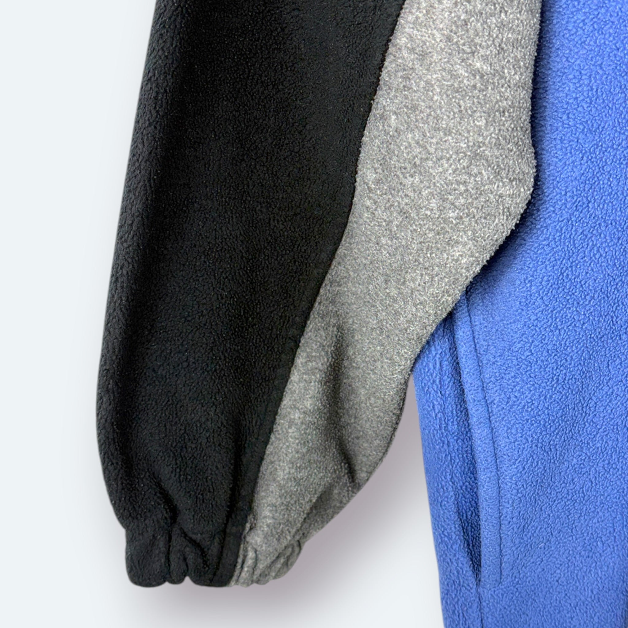 Canda Vintage Fleece Half Zip Colorblock Blau/Schwarz L – Foto 4