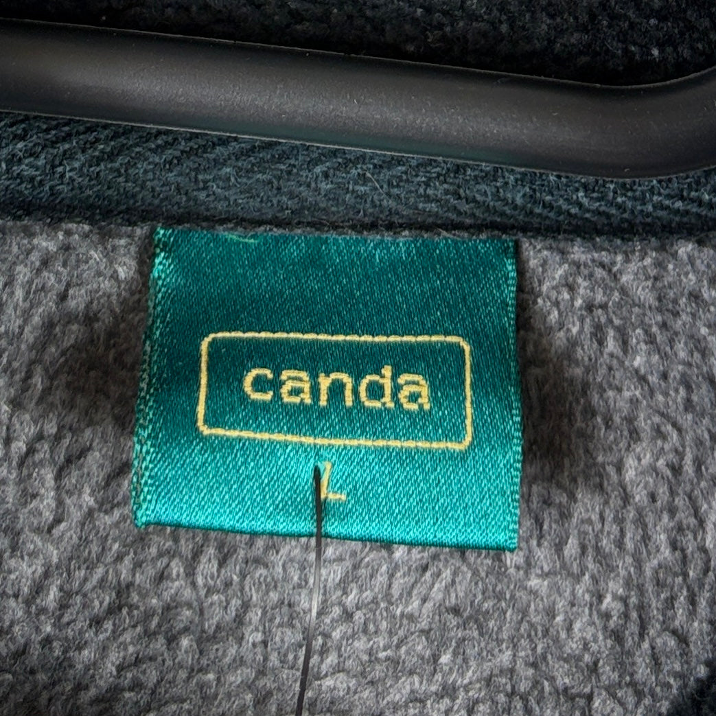 Canda Vintage Fleece Half Zip Colorblock Blau/Schwarz L – Foto 5