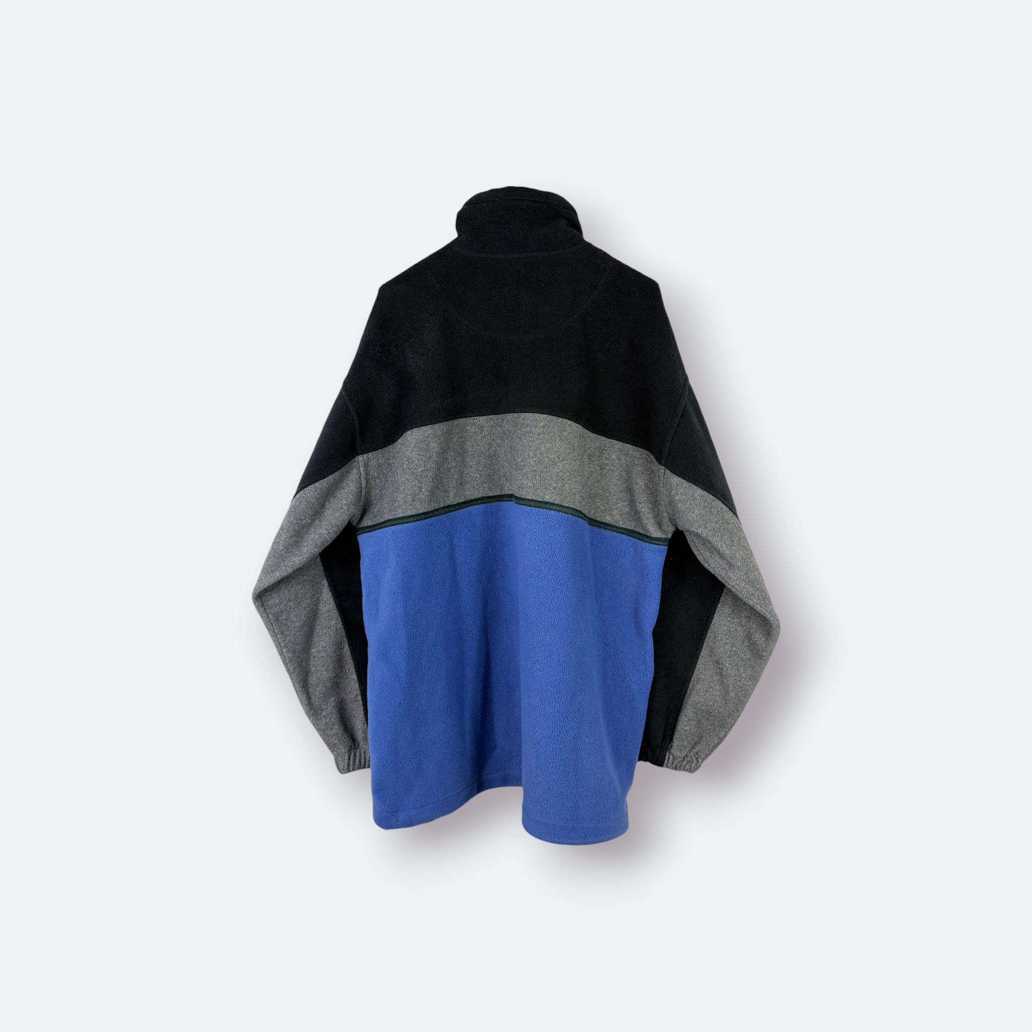 Canda Vintage Fleece Half Zip Colorblock Blau/Schwarz L – Foto 7