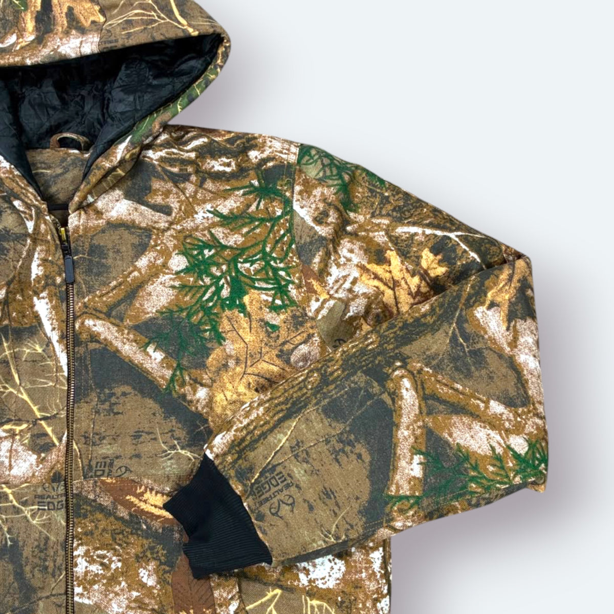 Carhartt Vintage Outdoor Jacke Camouflage Braun Grau L – Foto 6