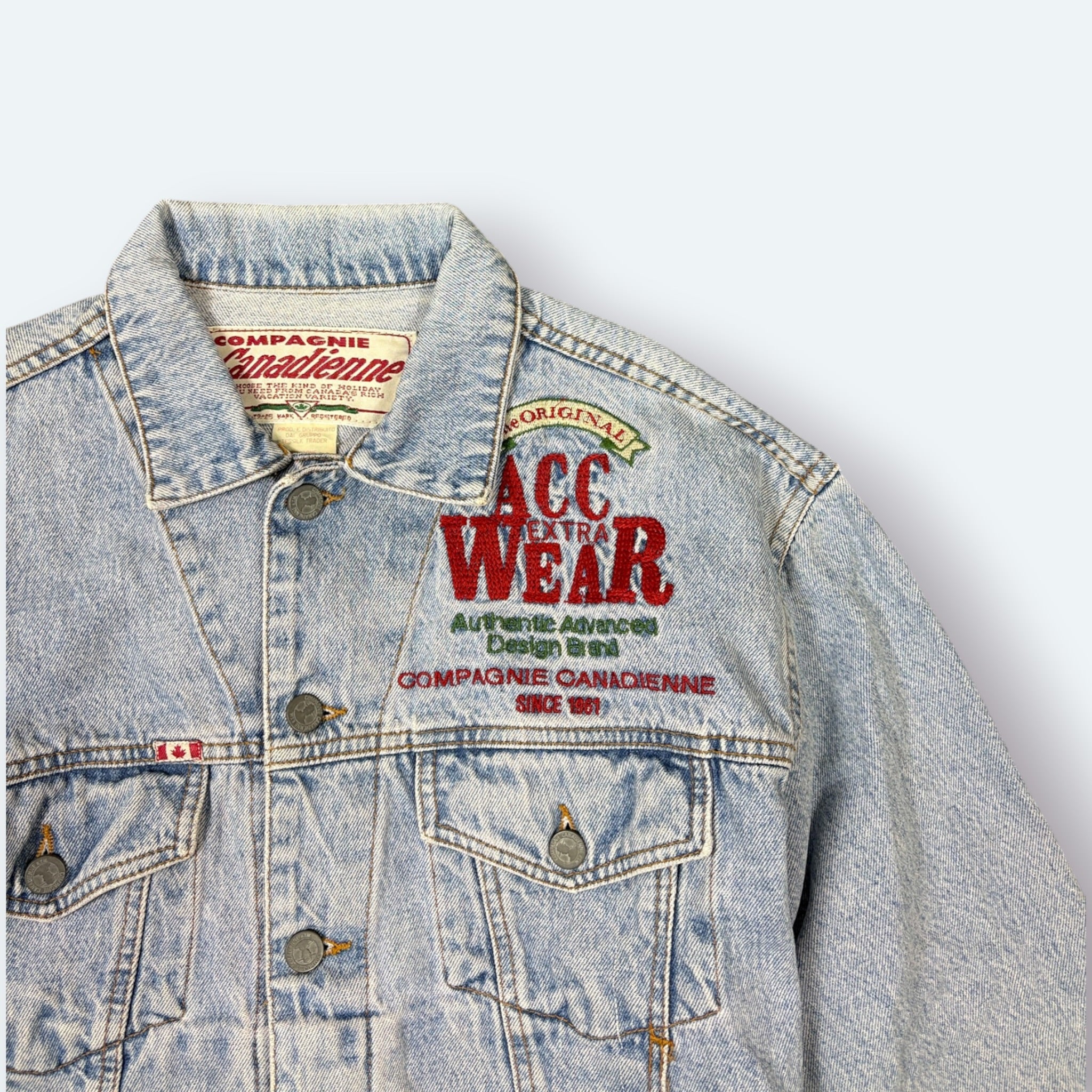 Compagnie Canadienne Vintage Jeansjacke Blau S – Foto 2